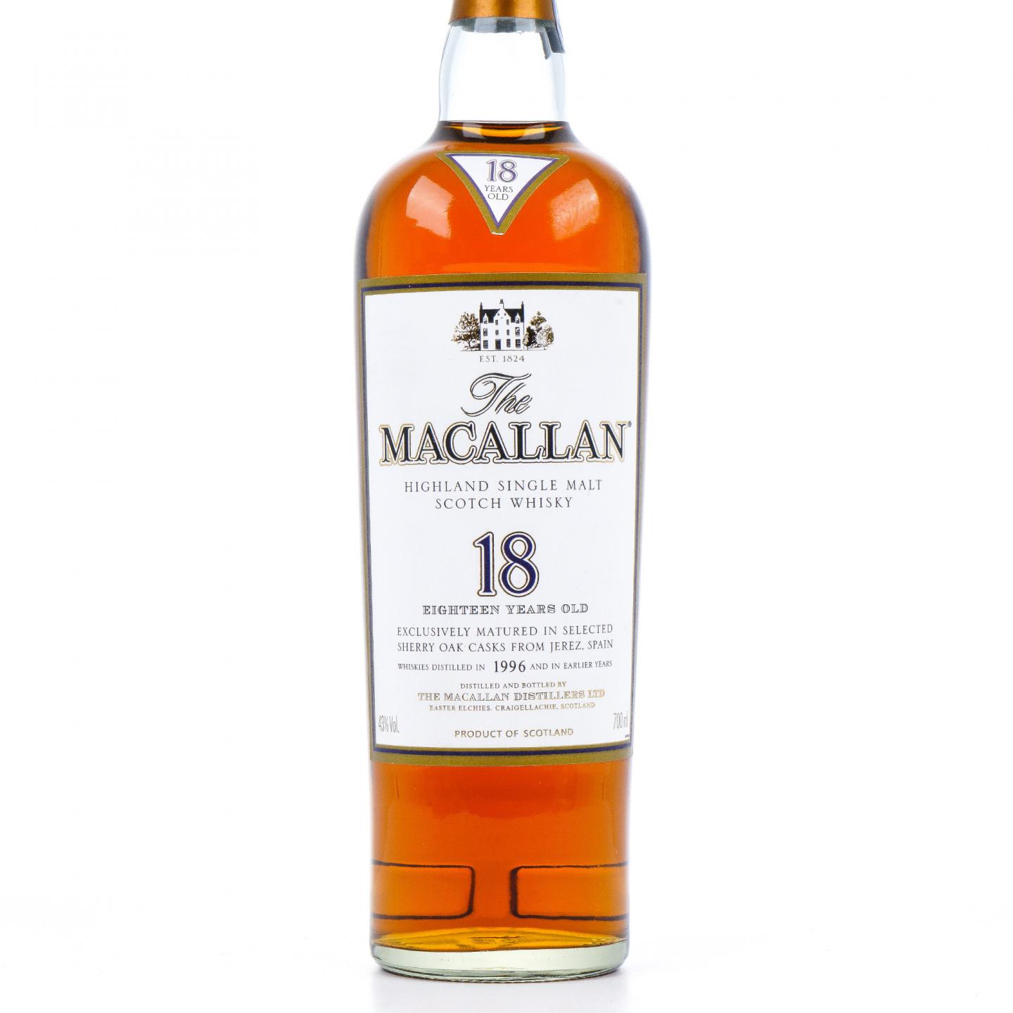 Macallan 麦卡伦 18年 1996 雪莉桶