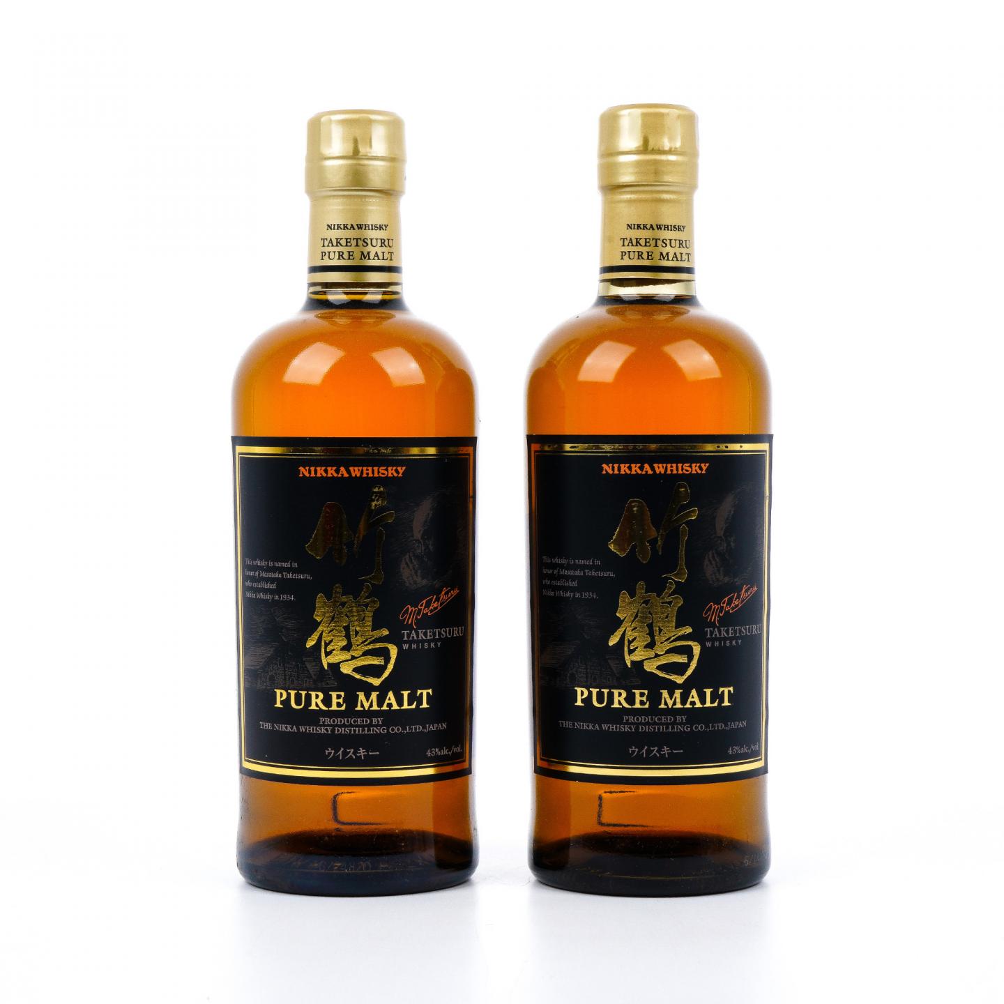 竹鹤 Pure Malt 黑标旧版 2支组