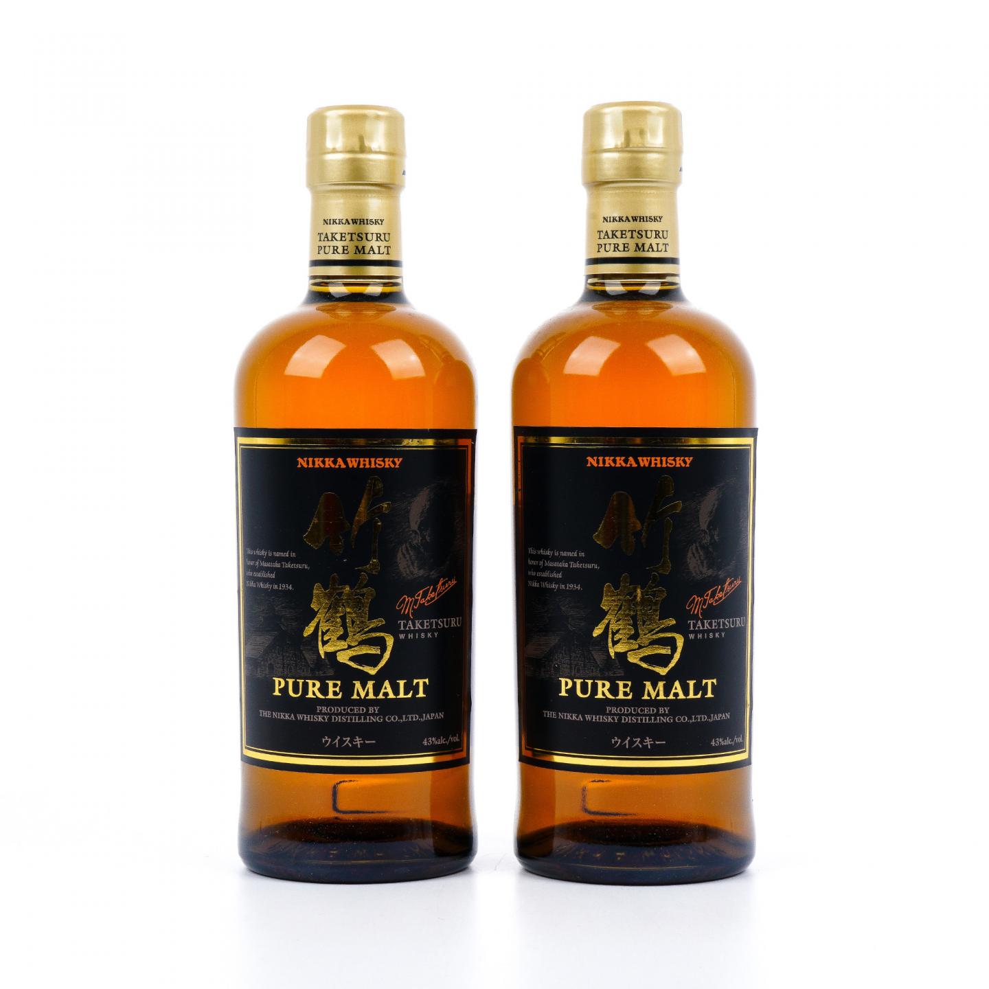 竹鹤 Pure Malt 黑标旧版 2支组*700ml