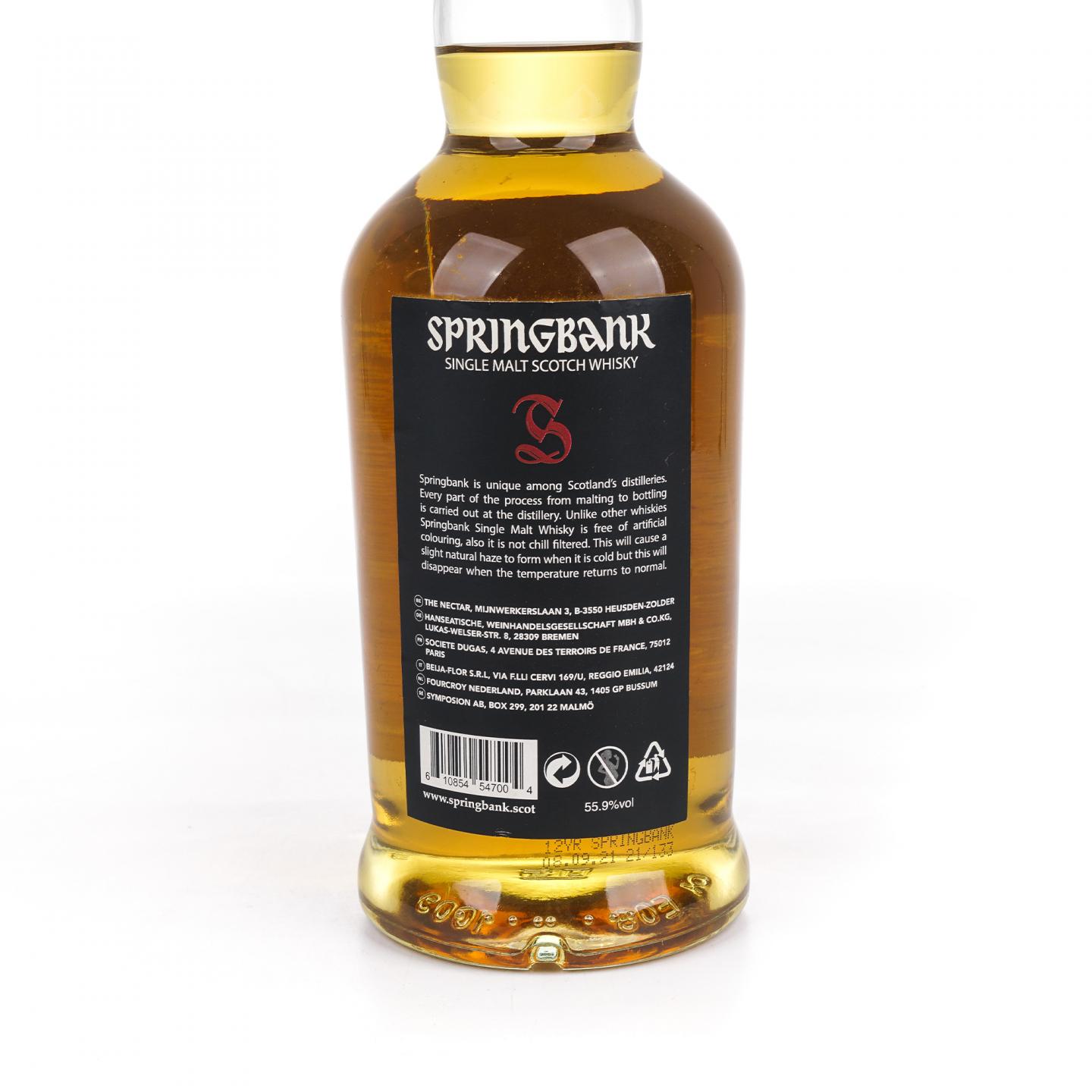 Springbank 云顶 12年 2021 桶强 55.9%Vol. 700ml