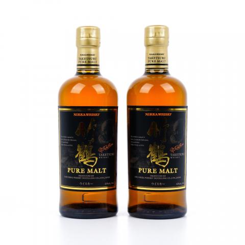 竹鹤 Pure Malt 黑标旧版 2支组*700ml