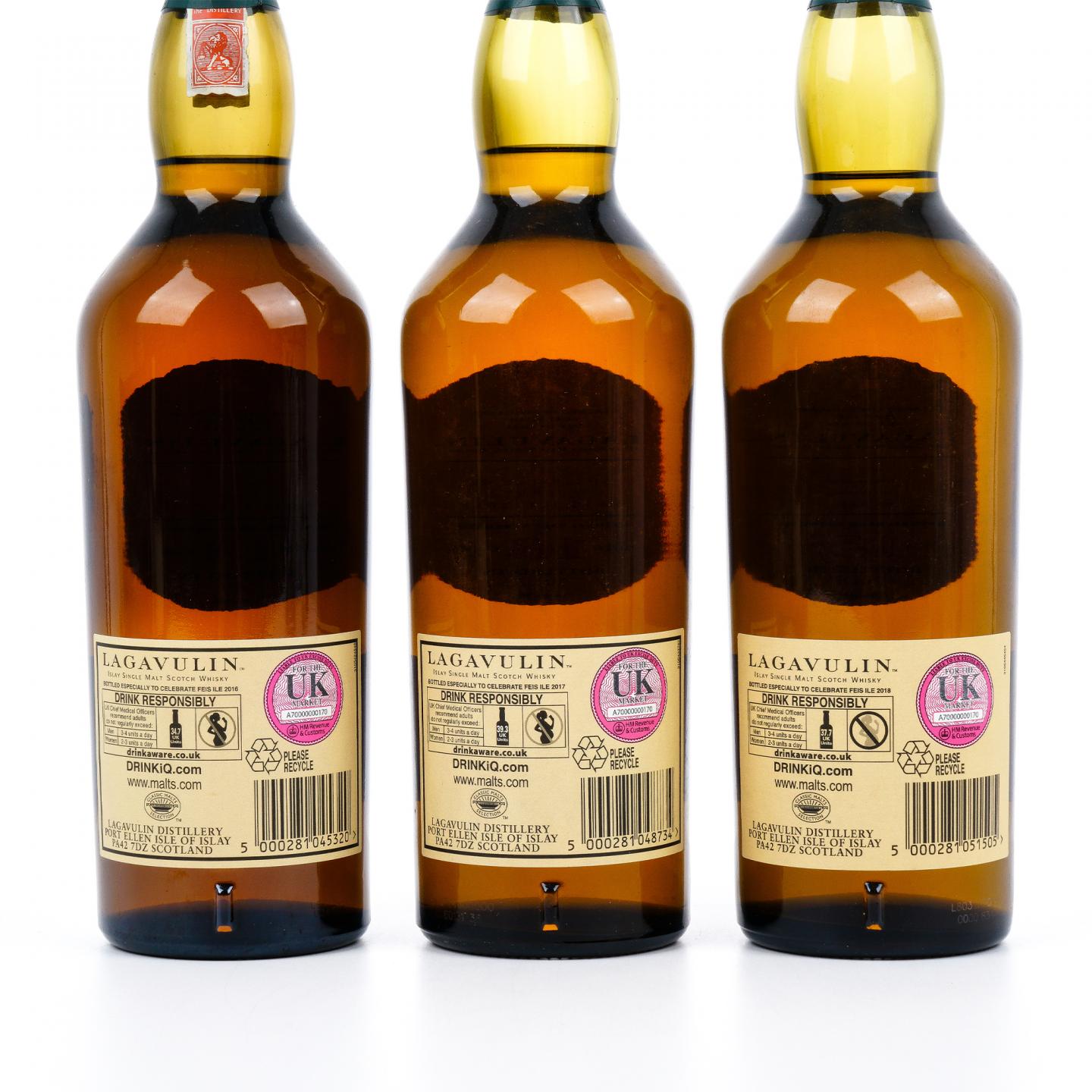Lagavulin 乐加维林 Feis Ile 2015/2016/2017/2018/2019/2020 6瓶组