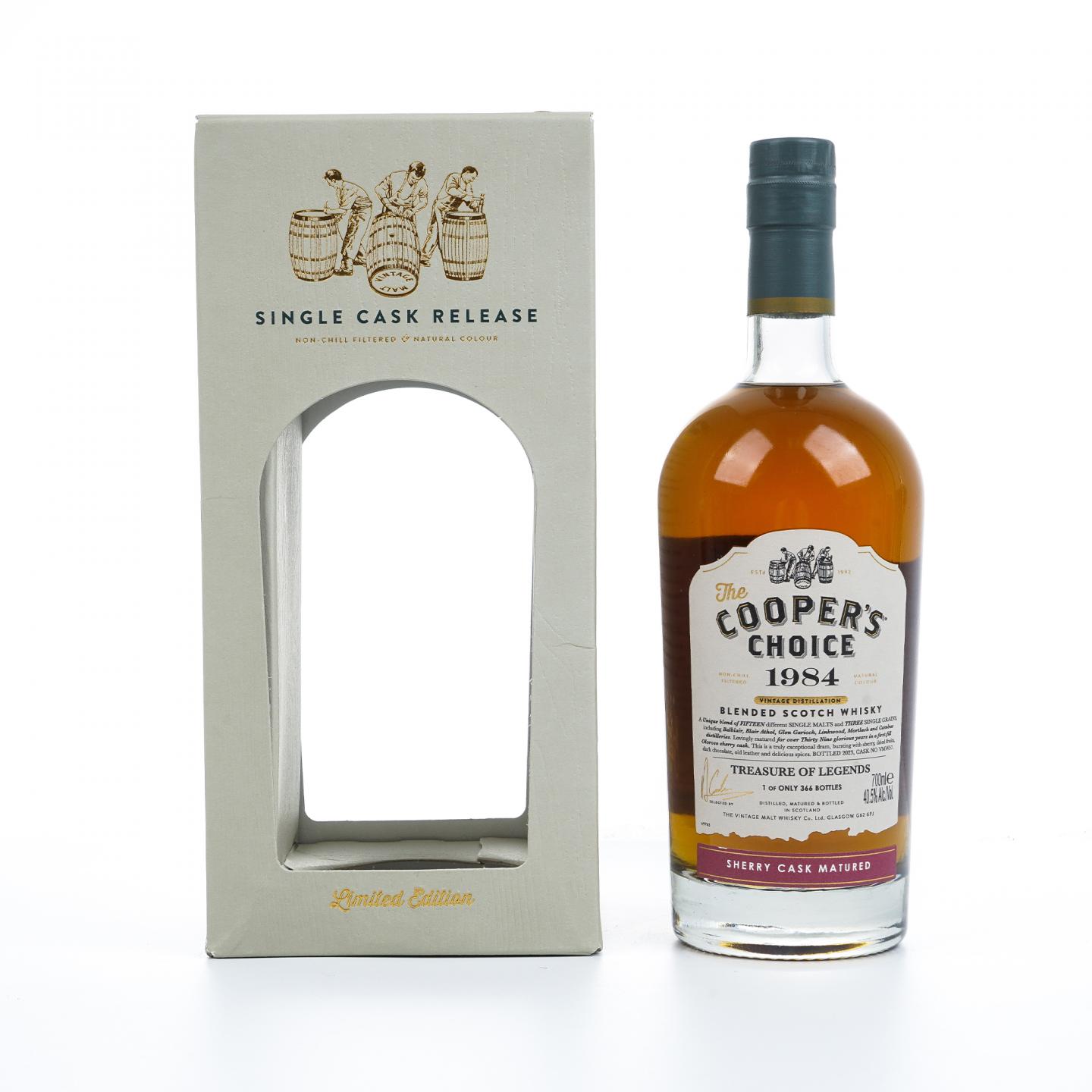 Cooper's Choice 39年 1984-2023 初填雪莉桶