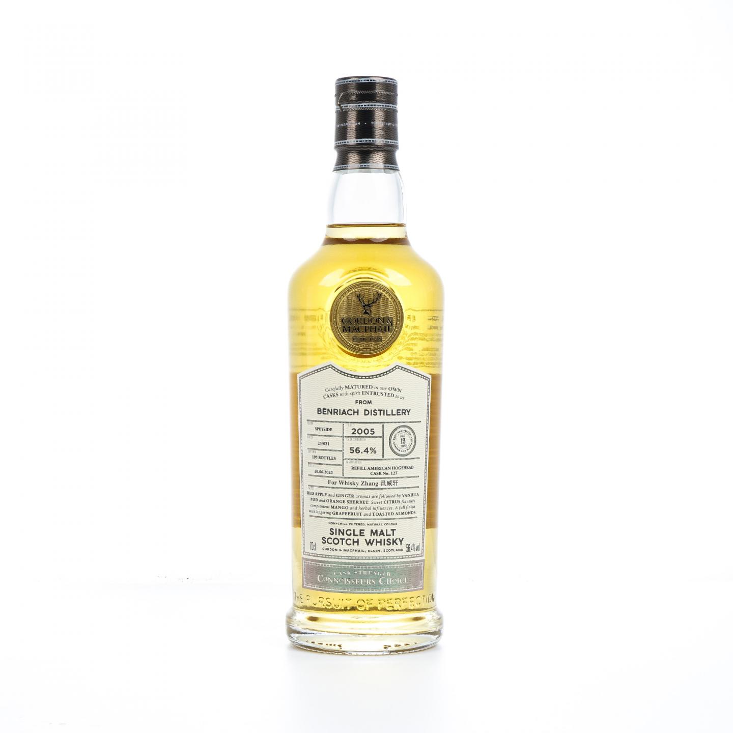 BenRiach 本利亚克 19年 2005-2025 GM 鉴赏家之选