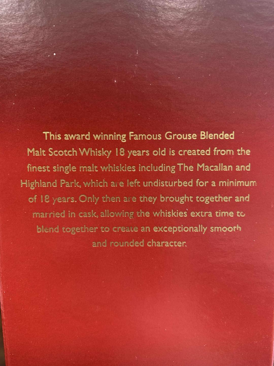 【绝版停产好酒】威雀18