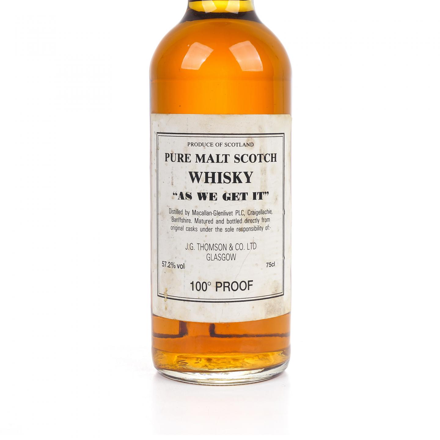 Macallan 麦卡伦 1980s As We Get It 100° Proof 750ml