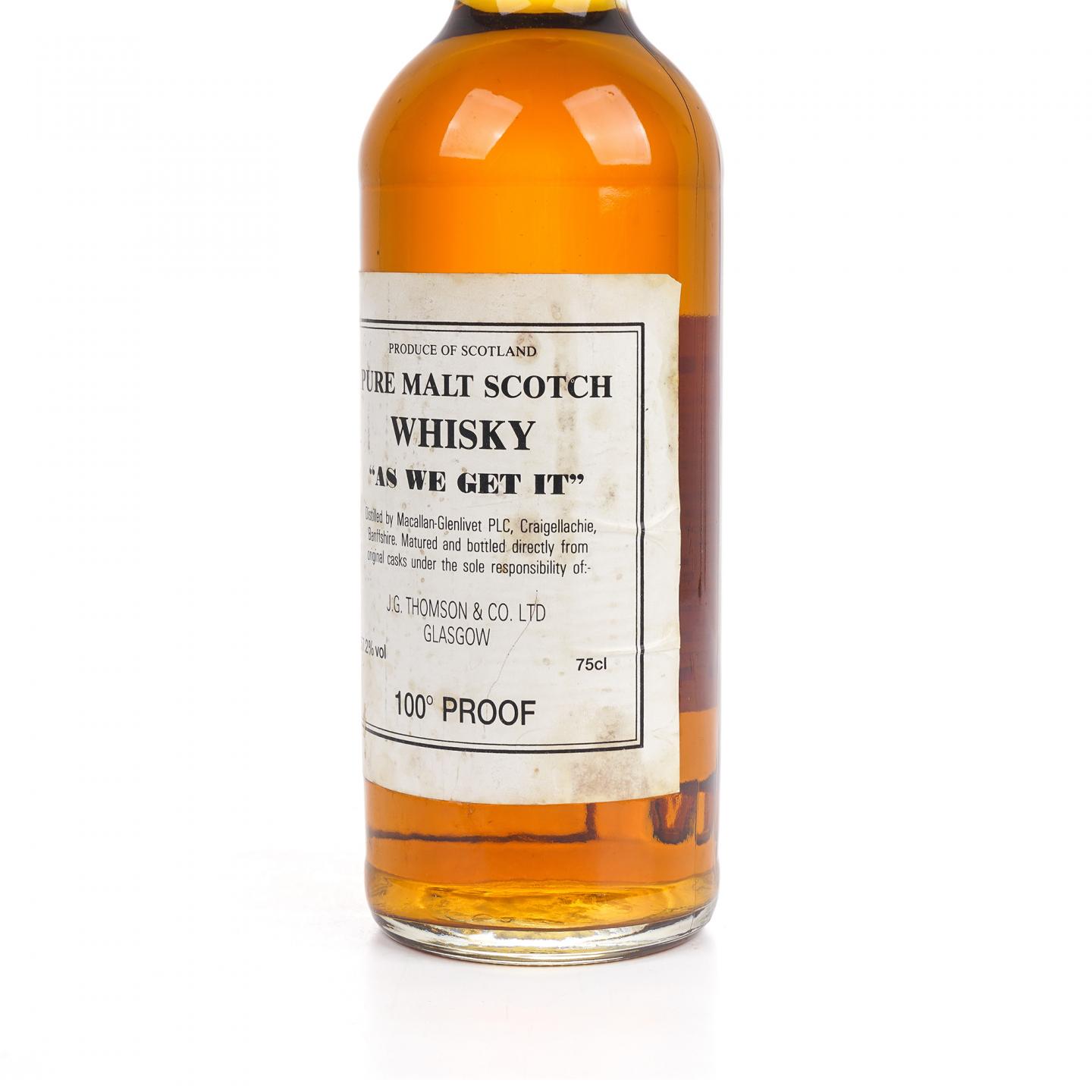 Macallan 麦卡伦 1980s As We Get It 100° Proof 750ml