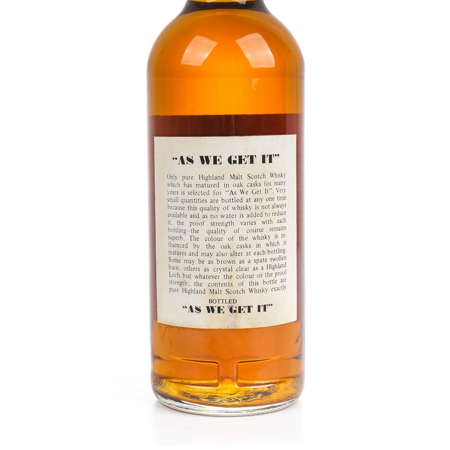 Macallan 麦卡伦 1980s As We Get It 100° Proof 750ml