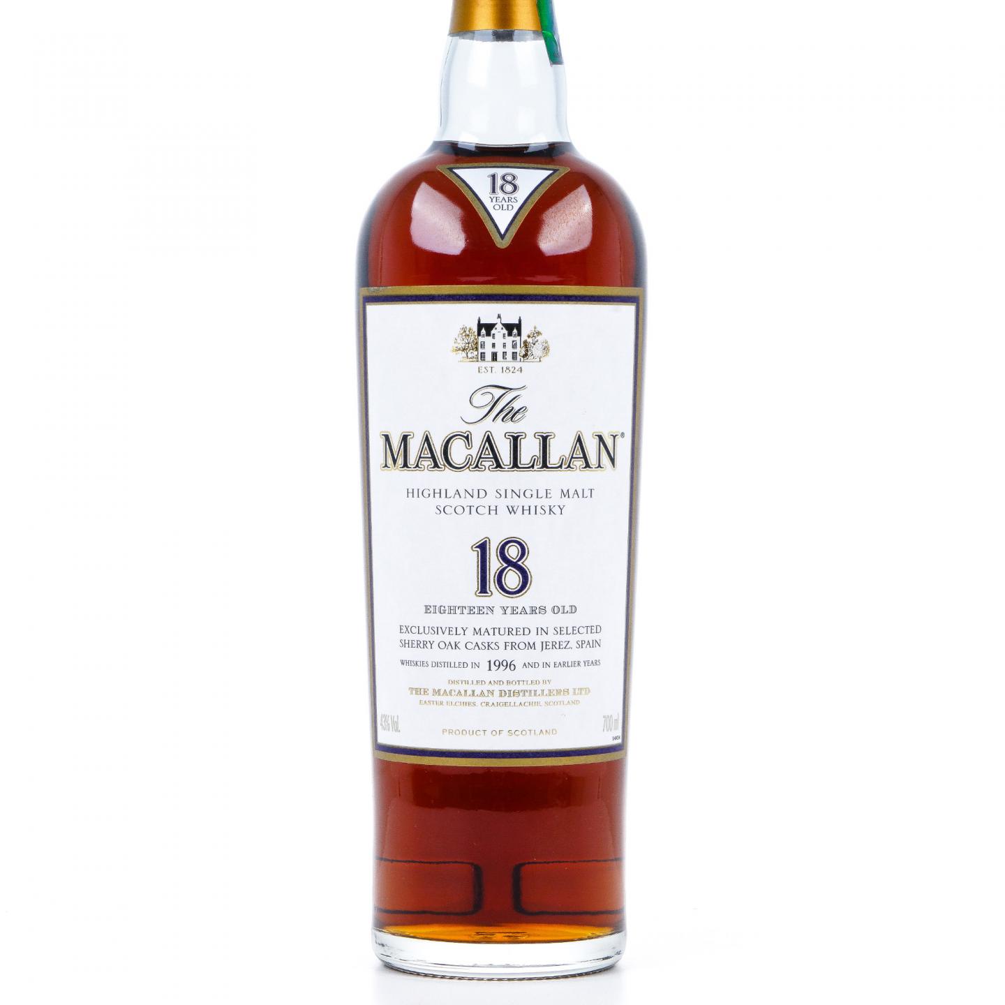 Macallan 麦卡伦 18年 1996 雪莉桶