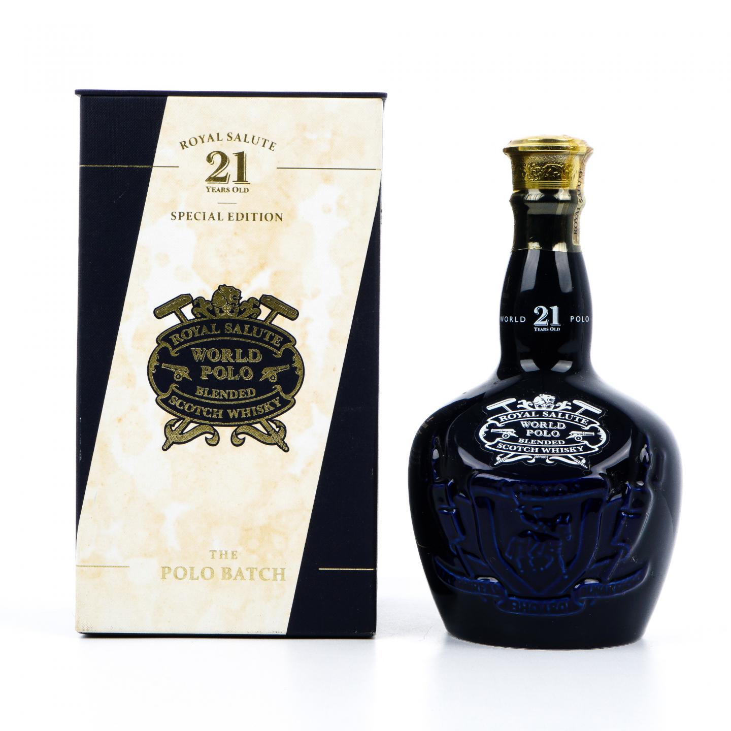 Royal Salute 皇家礼炮 21年 World Polo 调和 蓝瓷瓶