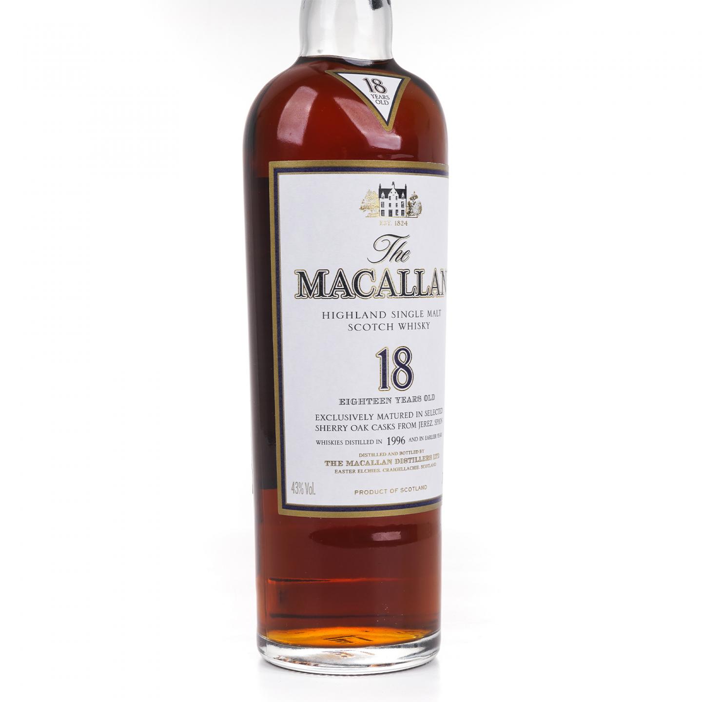 Macallan 麦卡伦 18年 1996 雪莉桶 700ml