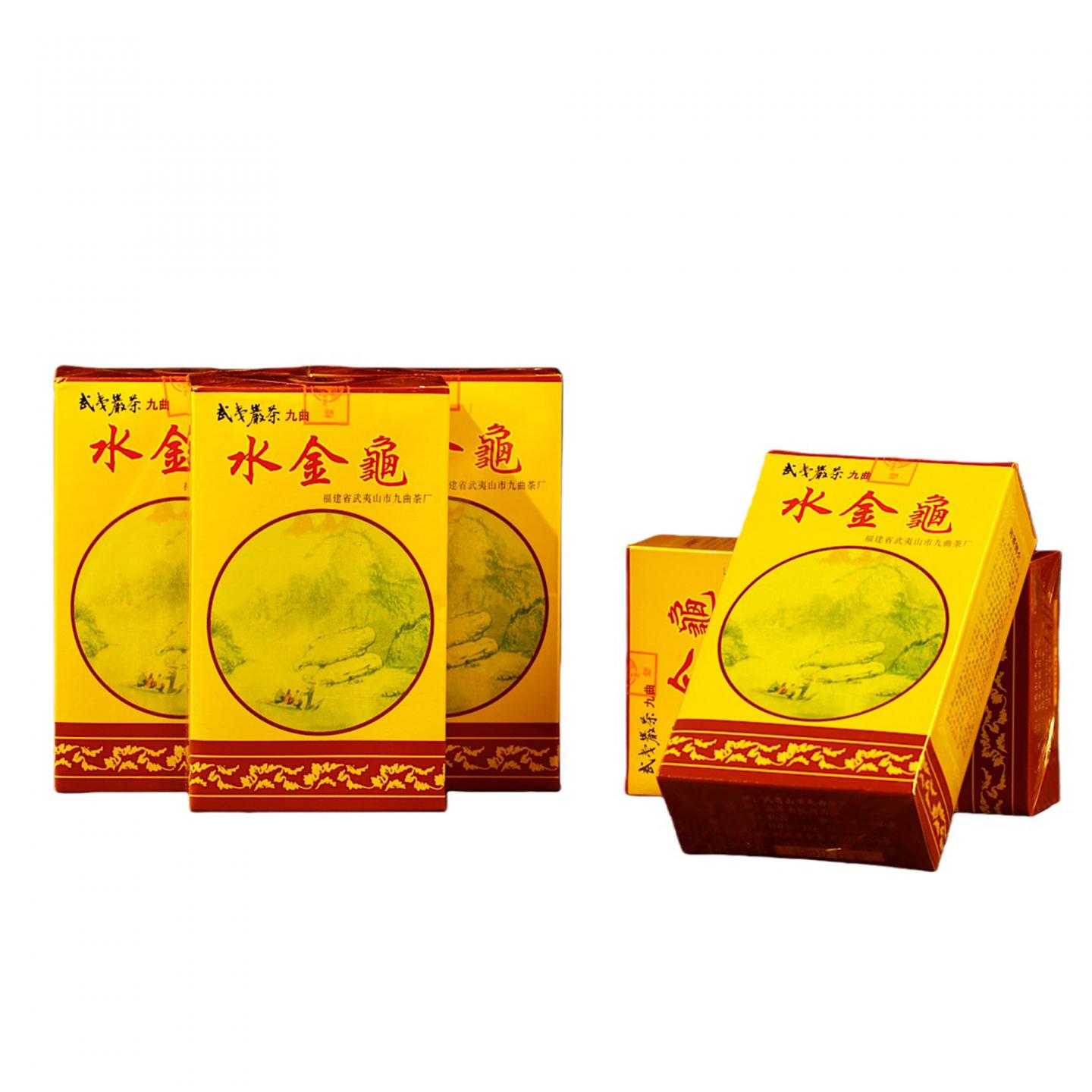 1990年代 武夷山市九曲茶厂 正岩水金龟 5盒*100克 干仓