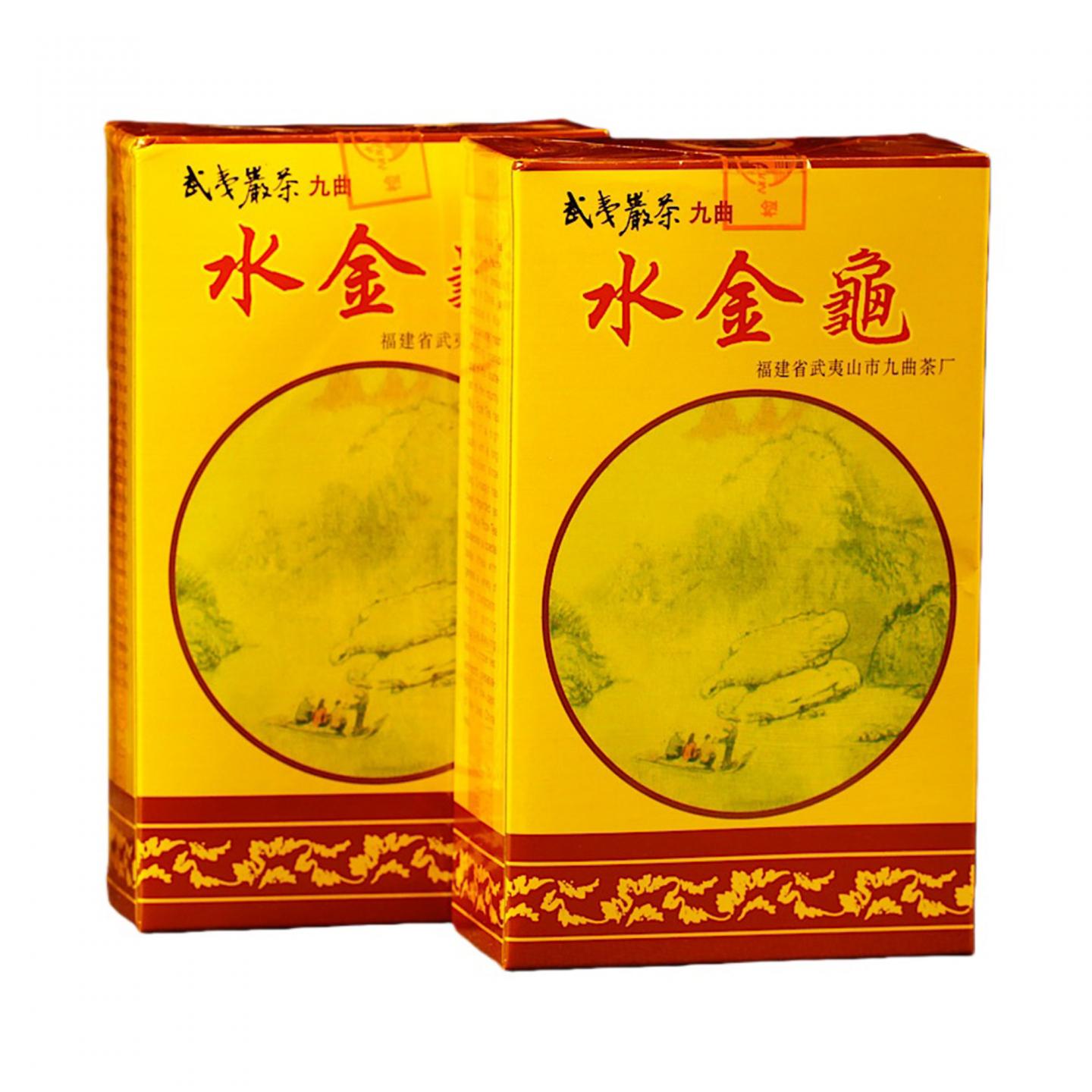 1990年代 武夷山市九曲茶厂 正岩水金龟 5盒*100克 干仓