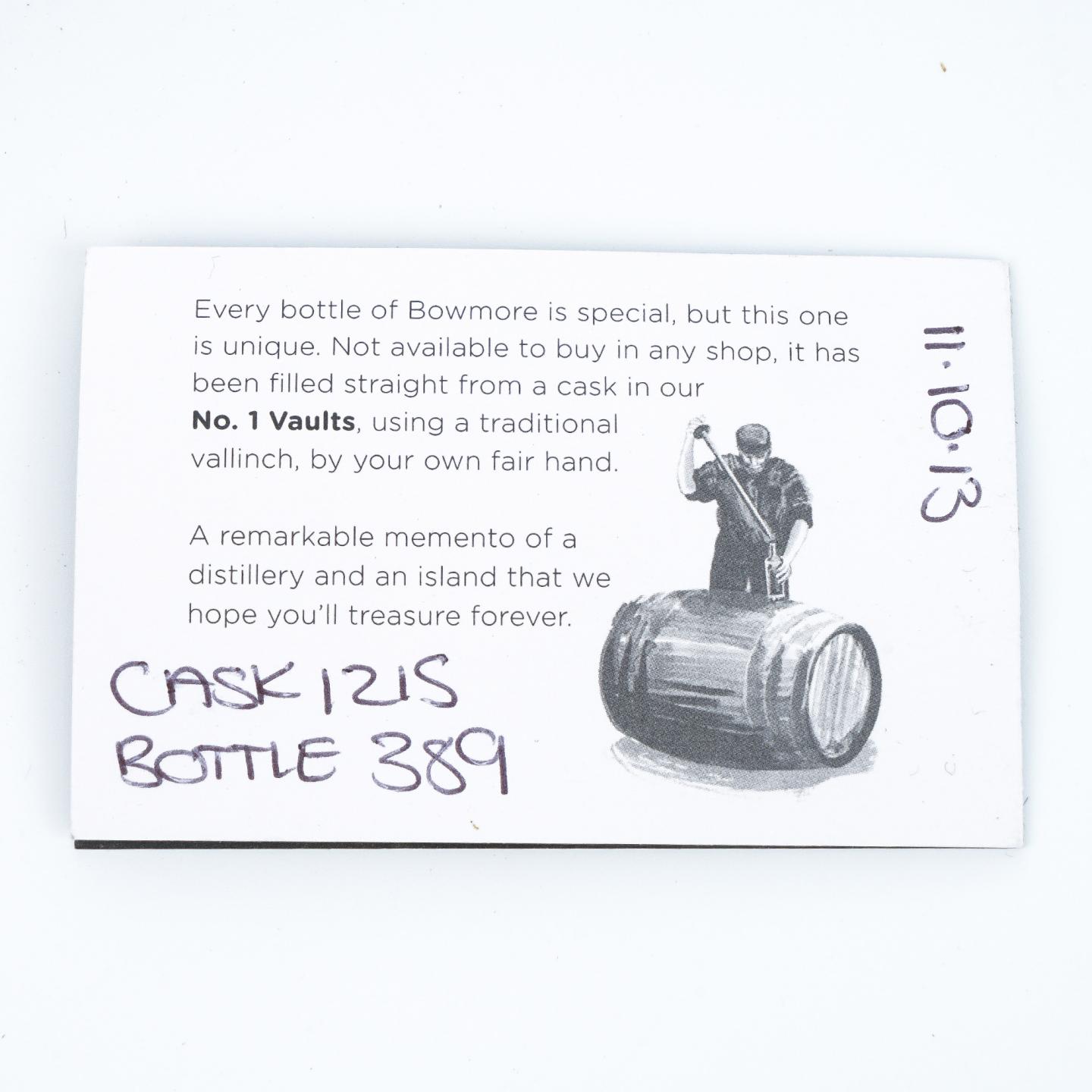 Bowmore 波摩 1997-2013 雪莉桶#1215 Hand-Filled 53.2%