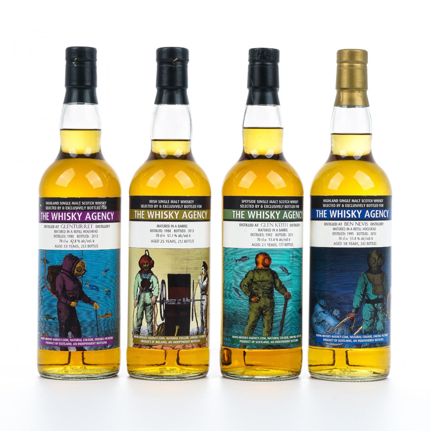 The Whisky Agency 18/21/25/33年 4支组