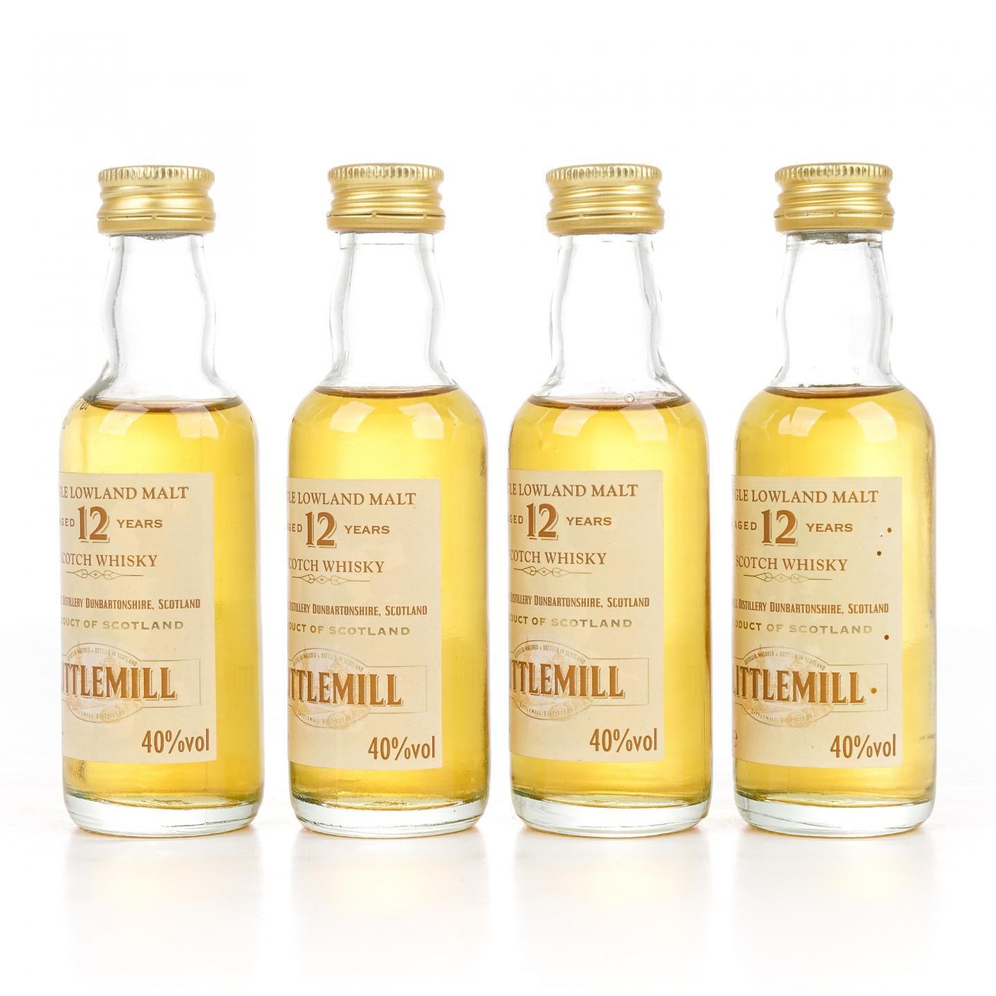 【酒版】Littlemill 小磨坊 12年 50ml*4瓶组