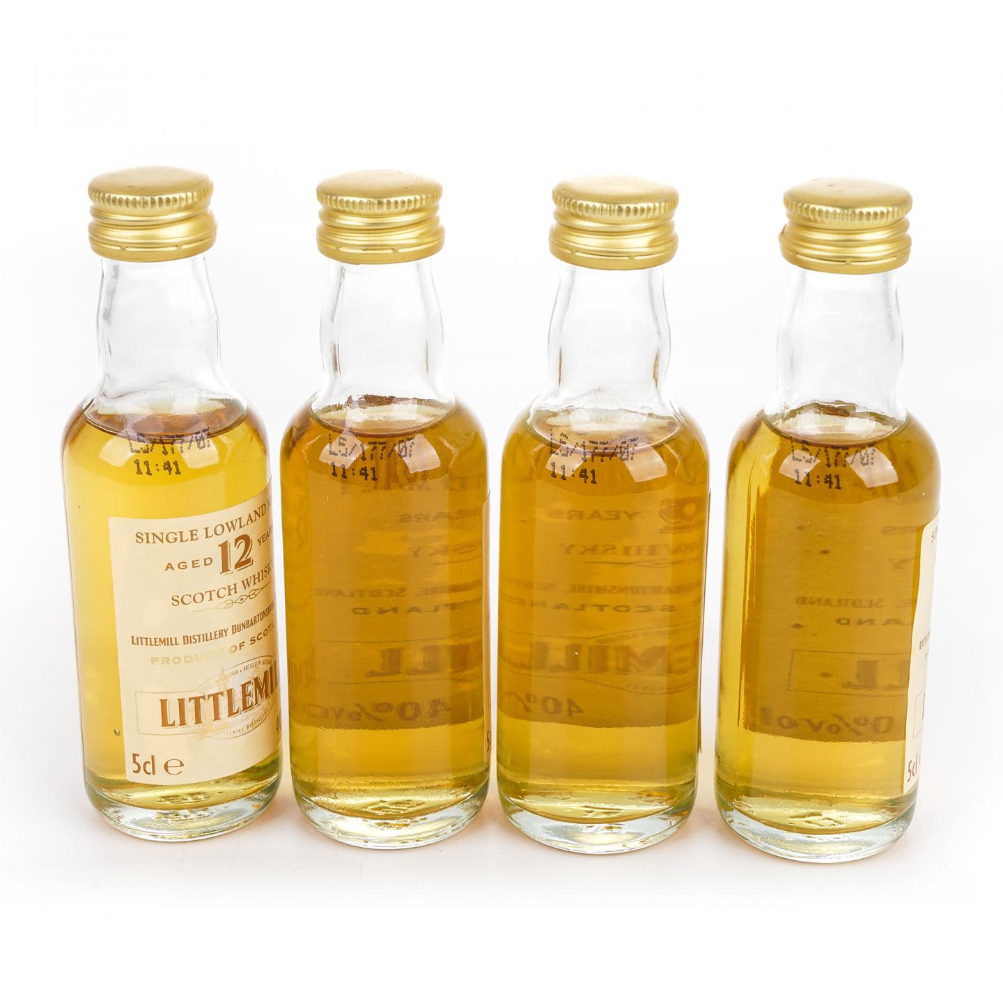 【酒版】Littlemill 小磨坊 12年 50ml*4瓶组