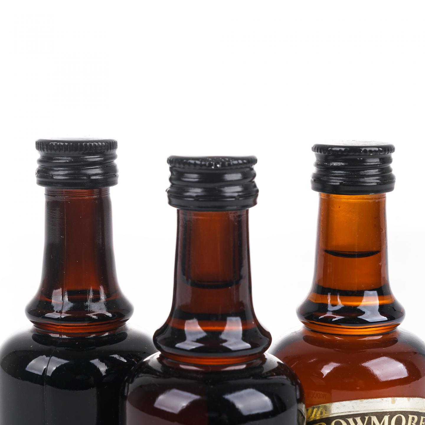 【酒版】Bowmore 波摩 12年/ De Luxe 1980s 旧版 3瓶组 50/47ml