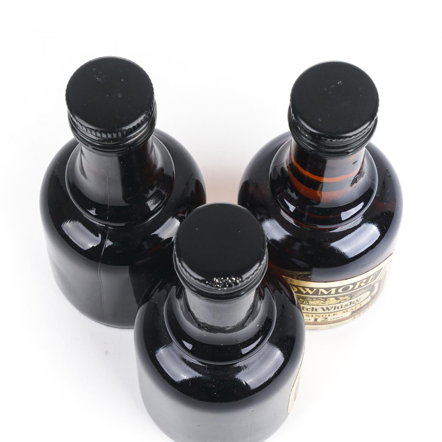 【酒版】Bowmore 波摩 12年/ De Luxe 1980s 旧版 3瓶组 50/47ml