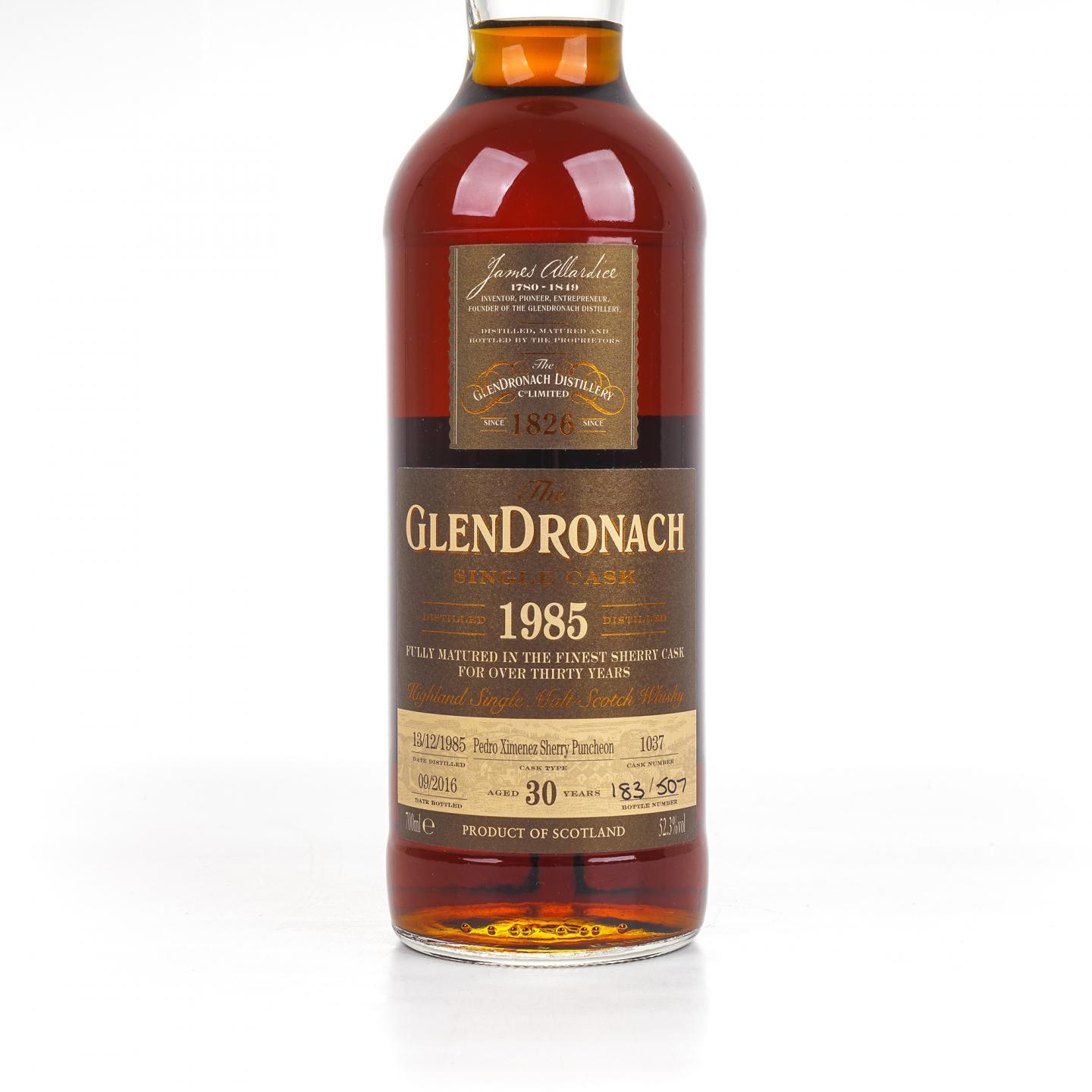 Glendronach 格兰多纳 30年 1985-2016 雪莉单桶#1037