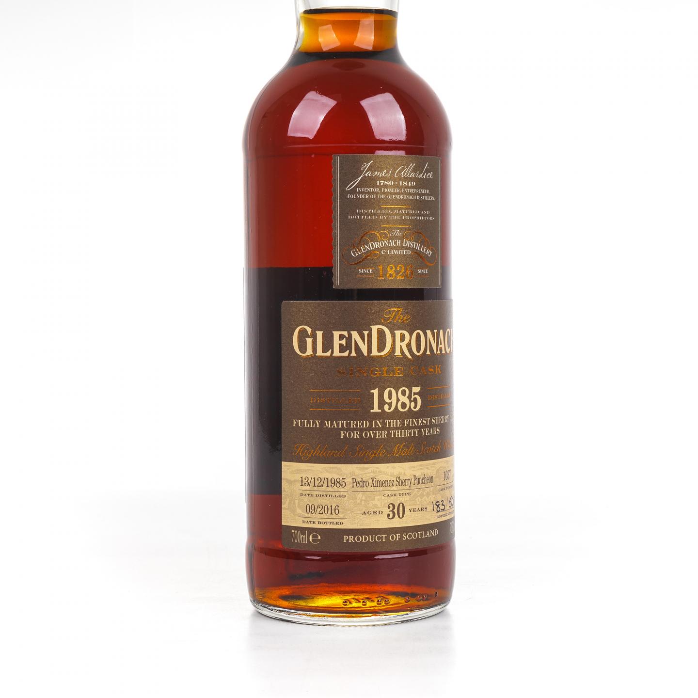 Glendronach 格兰多纳 30年 1985-2016 雪莉单桶#1037