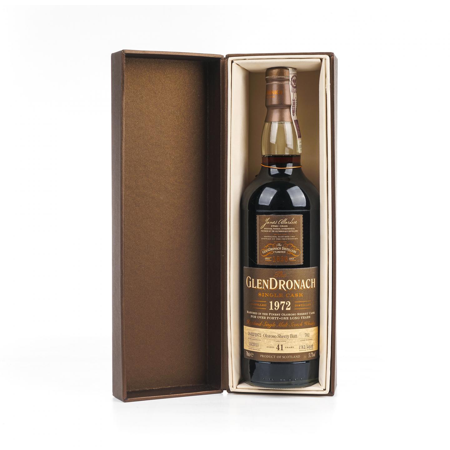 Glendronach 格兰多纳 41年 1972-2013 雪莉单桶#702