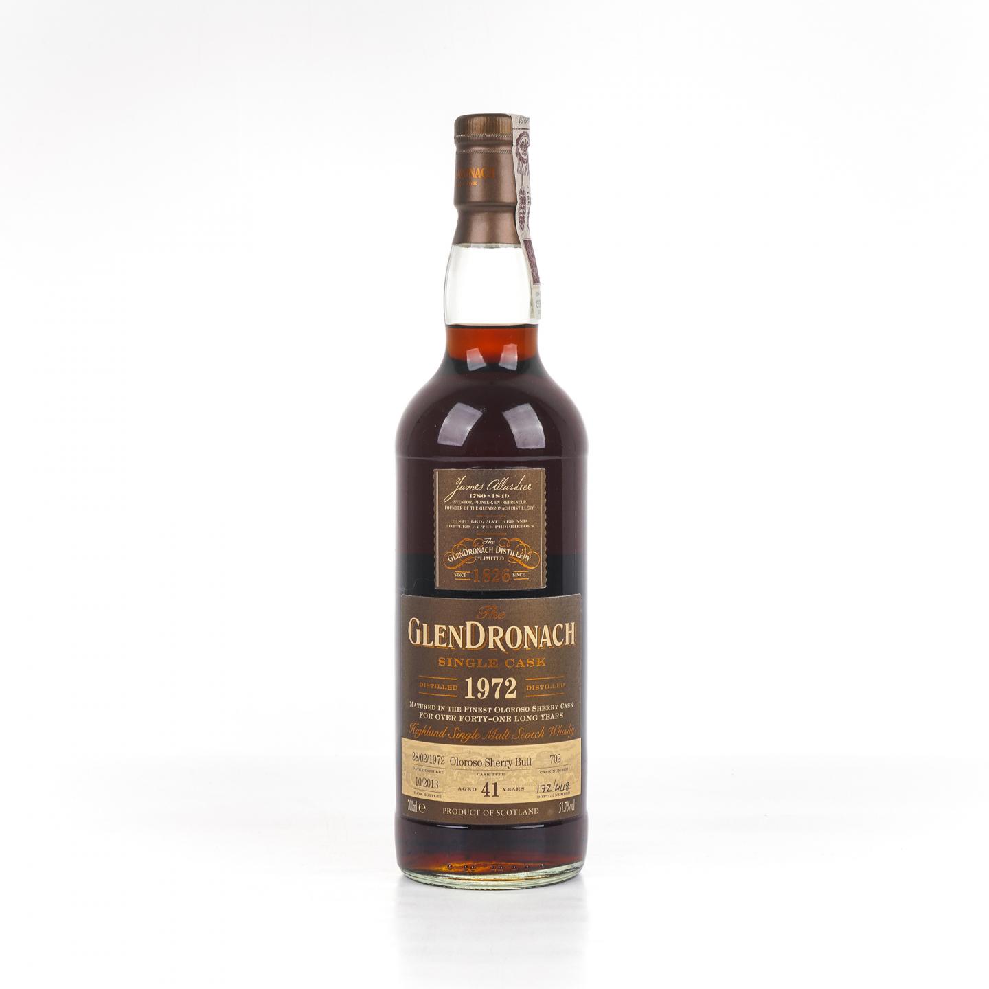 Glendronach 格兰多纳 41年 1972-2013 雪莉单桶#702