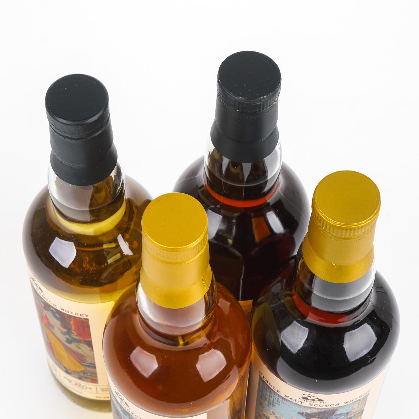 本尼维斯 12年/里爵 22年/雅伯莱 11年/布纳哈本 12年 通俗水浒传豪杰系列 4瓶组*700ML