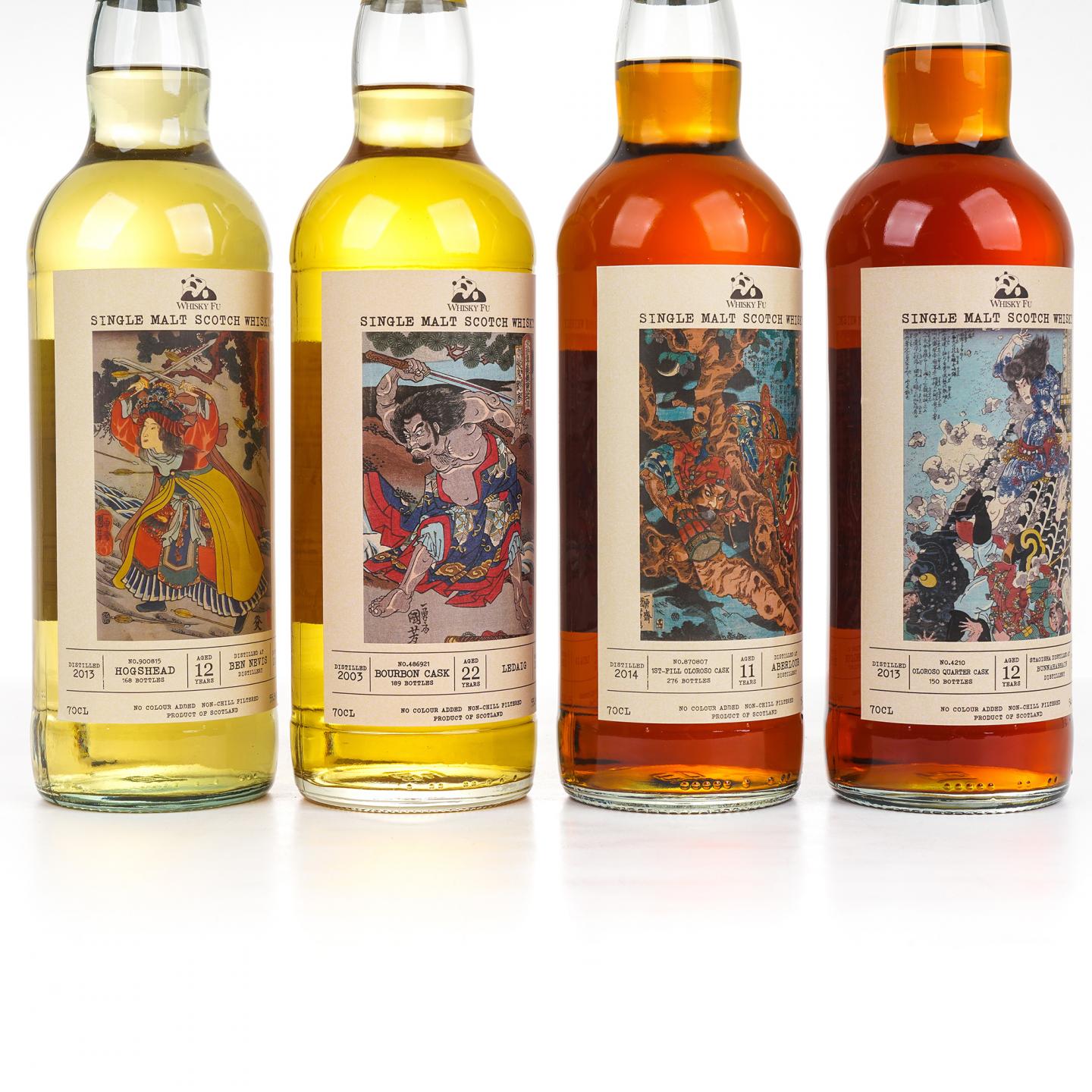 本尼维斯 12年/里爵 22年/雅伯莱 11年/布纳哈本 12年 通俗水浒传豪杰系列 4瓶组*700ML