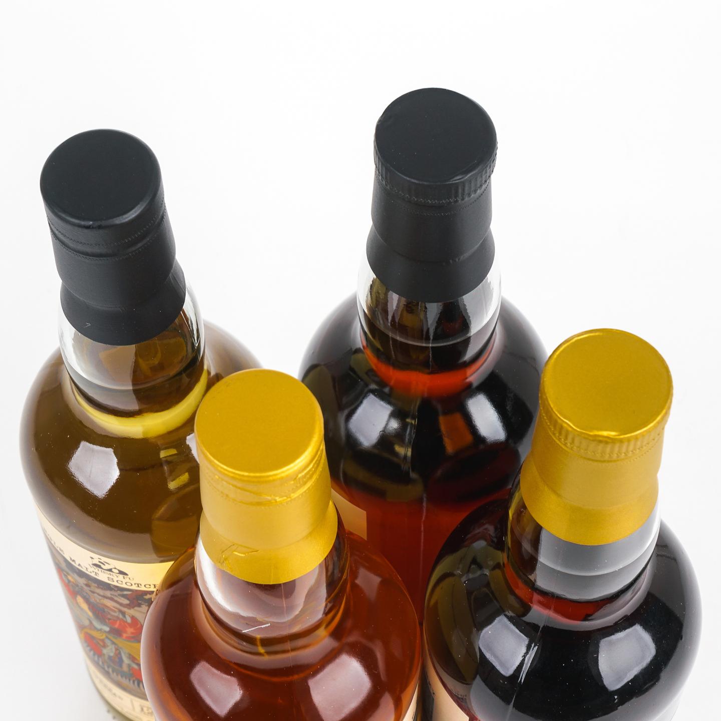 本尼维斯 12年/里爵 22年/雅伯莱 11年/布纳哈本 12年 通俗水浒传豪杰系列 4瓶组*700ml