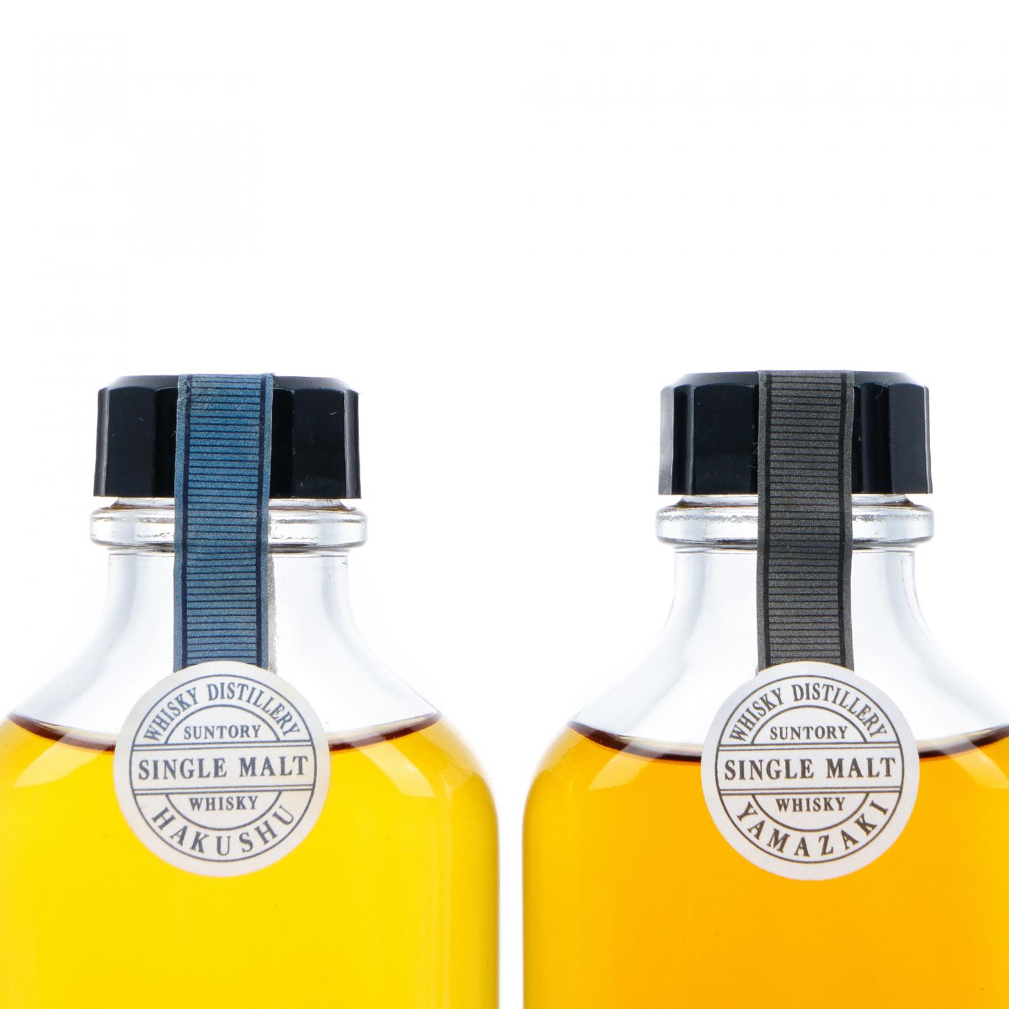 【中样】山崎/白州 8年 樽出原酒 酒精57度 190ml*2