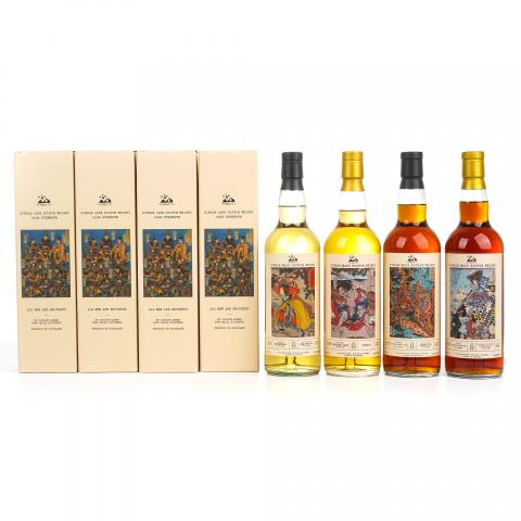 本尼维斯 12年/里爵 22年/雅伯莱 11年/布纳哈本 12年 通俗水浒传豪杰系列 4瓶组*700ML