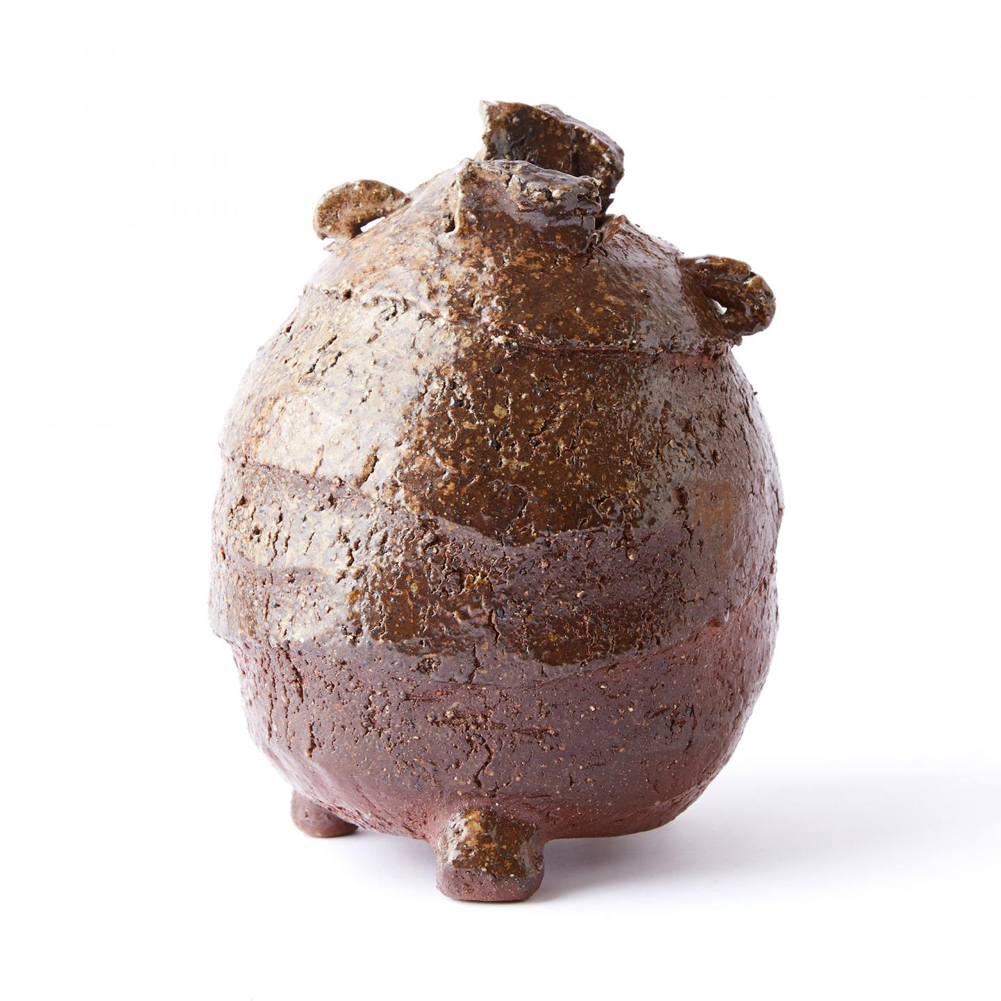 平川忠｜平成时期 纯手捏侘寂风异形花器