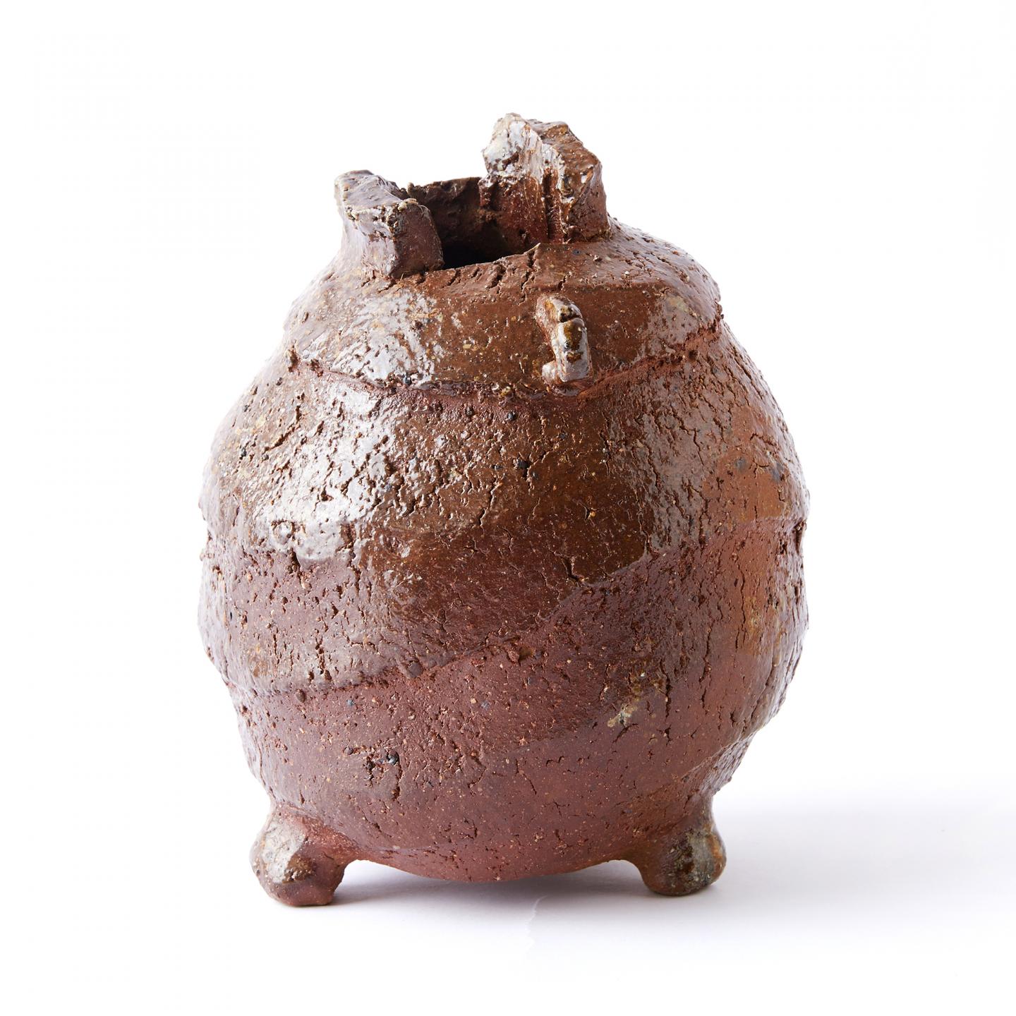 平川忠｜平成时期 纯手捏侘寂风异形花器