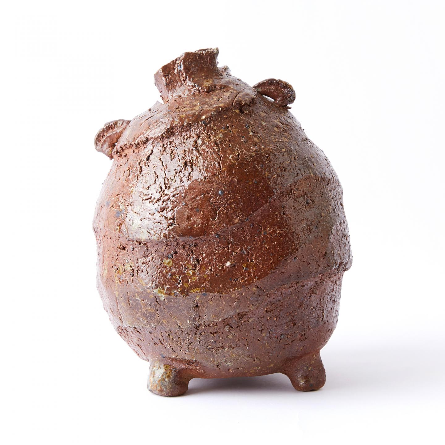 平川忠｜平成时期 纯手捏侘寂风异形花器