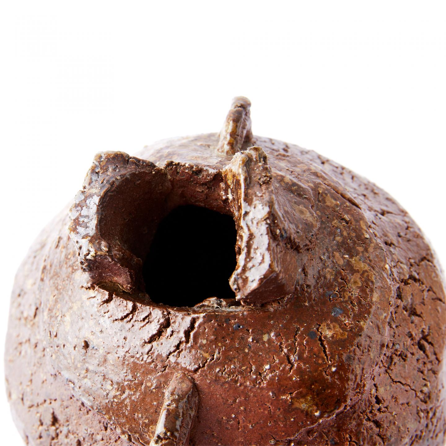 平川忠｜平成时期 纯手捏侘寂风异形花器