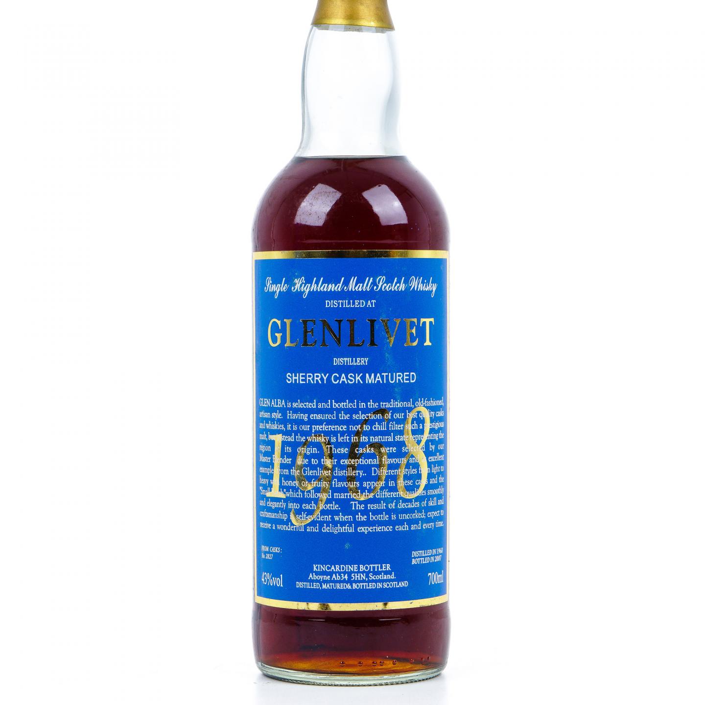Glenlivet 格兰威特 1968-2007 雪莉桶