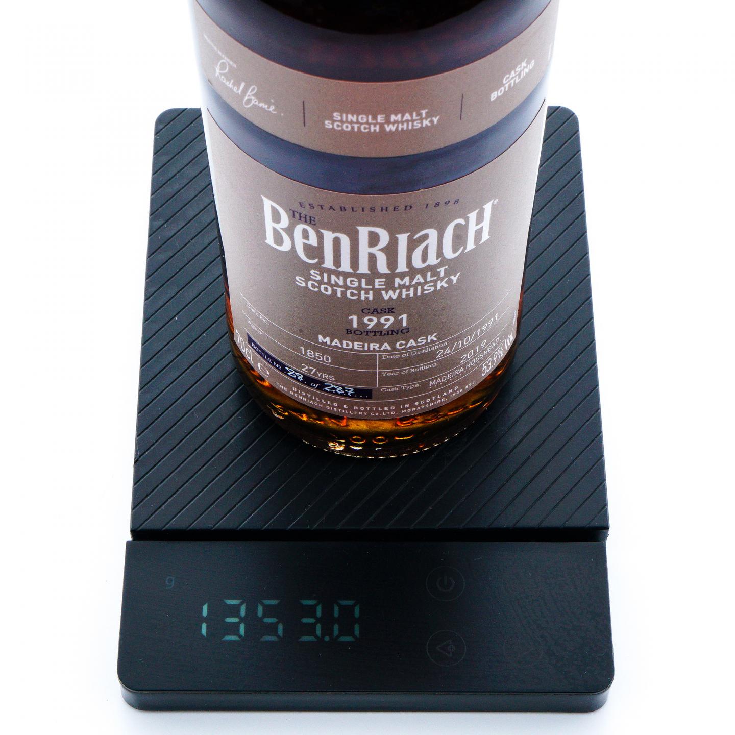 BenRiach 本利亚克 27年 1991-2019 桶号#1850