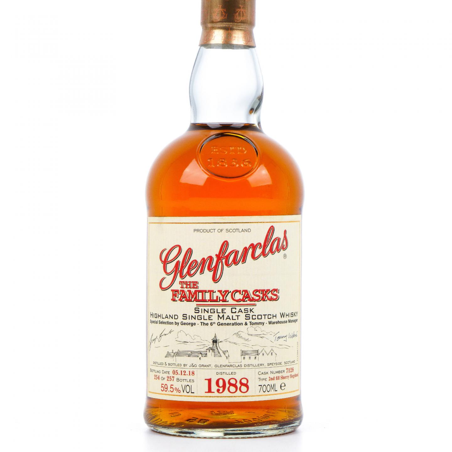 Glenfarclas 格兰花格 1988-2018 雪莉桶 家族桶#7128
