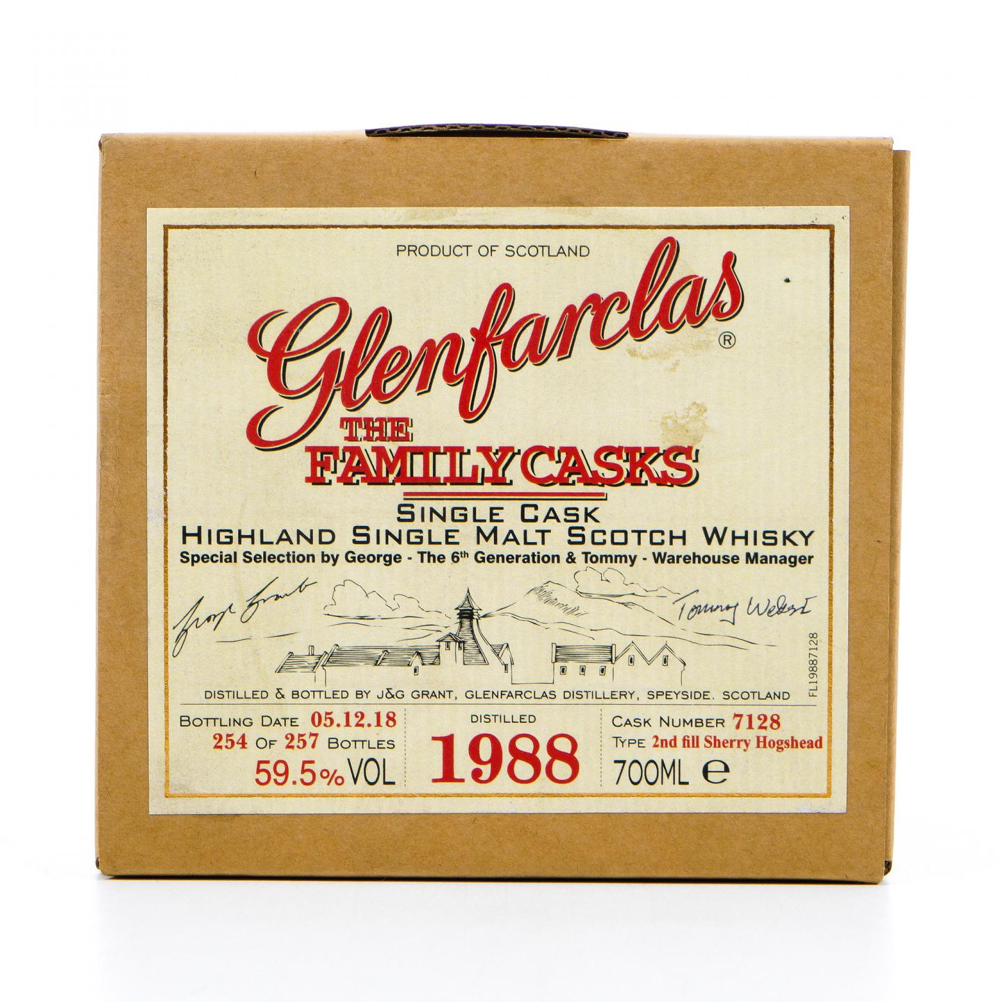 Glenfarclas 格兰花格 1988-2018 雪莉桶 家族桶#7128