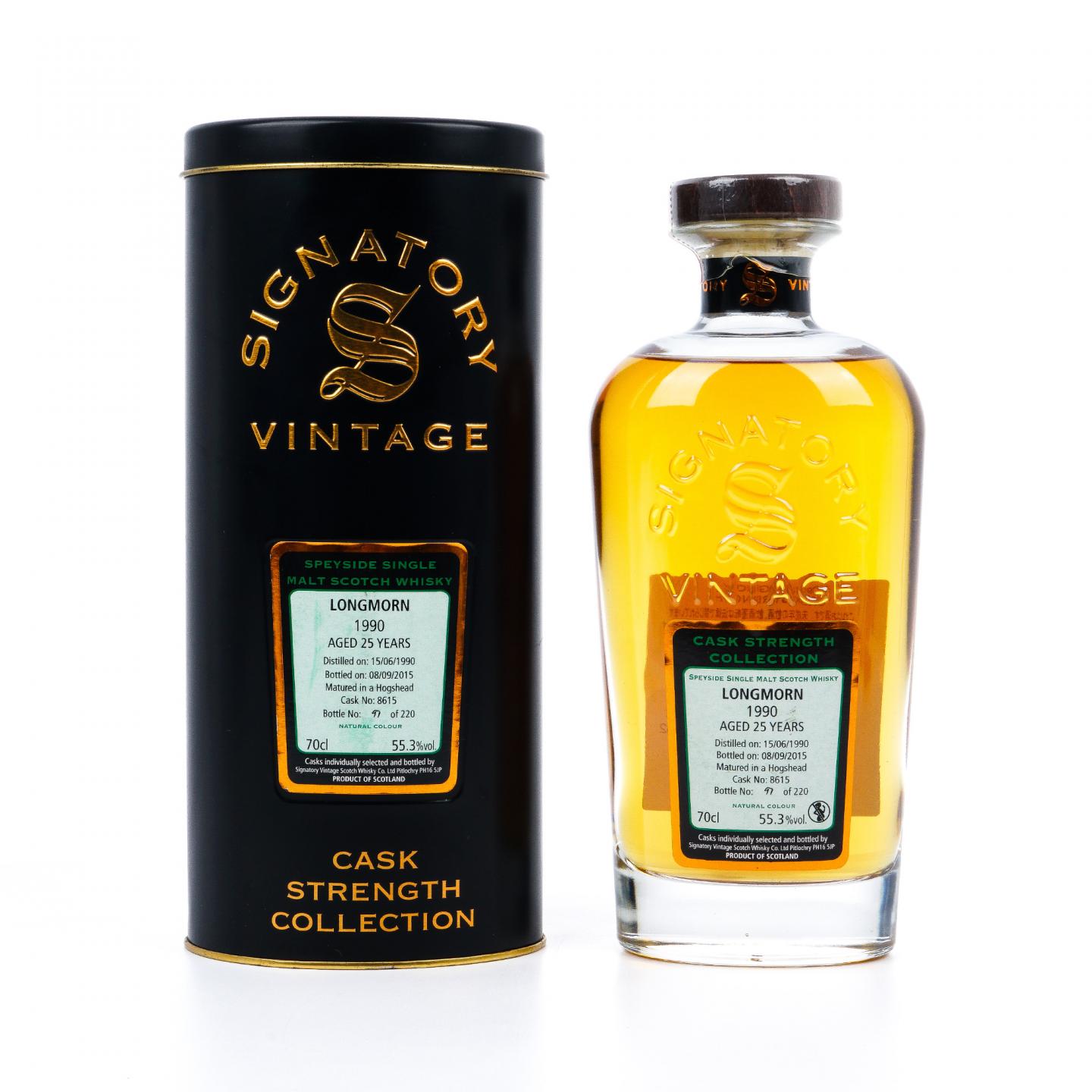 Longmorn 朗摩 25年 1990-2015 SV#8615 桶强