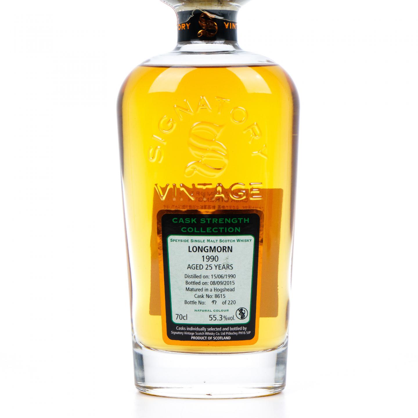 Longmorn 朗摩 25年 1990-2015 SV#8615 桶强