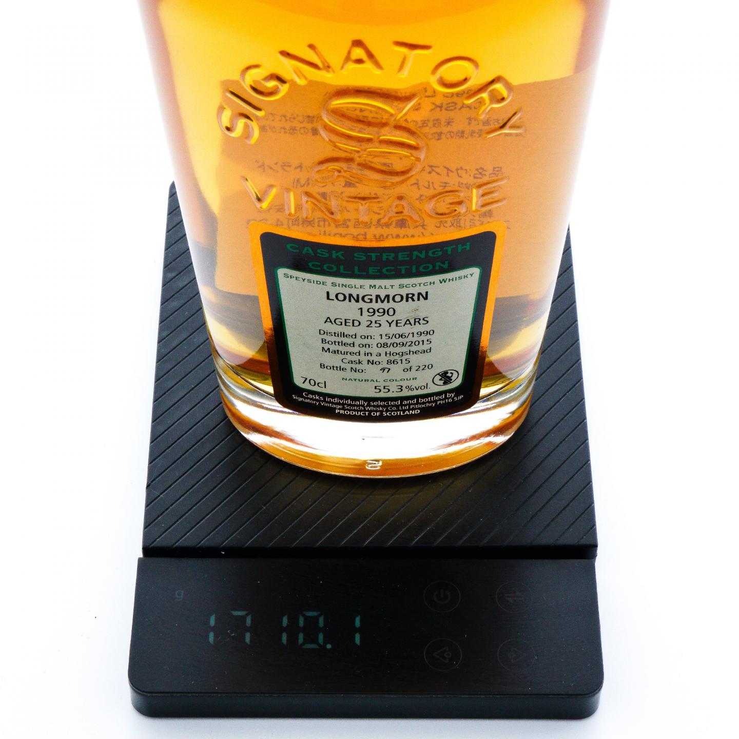 Longmorn 朗摩 25年 1990-2015 SV#8615 桶强