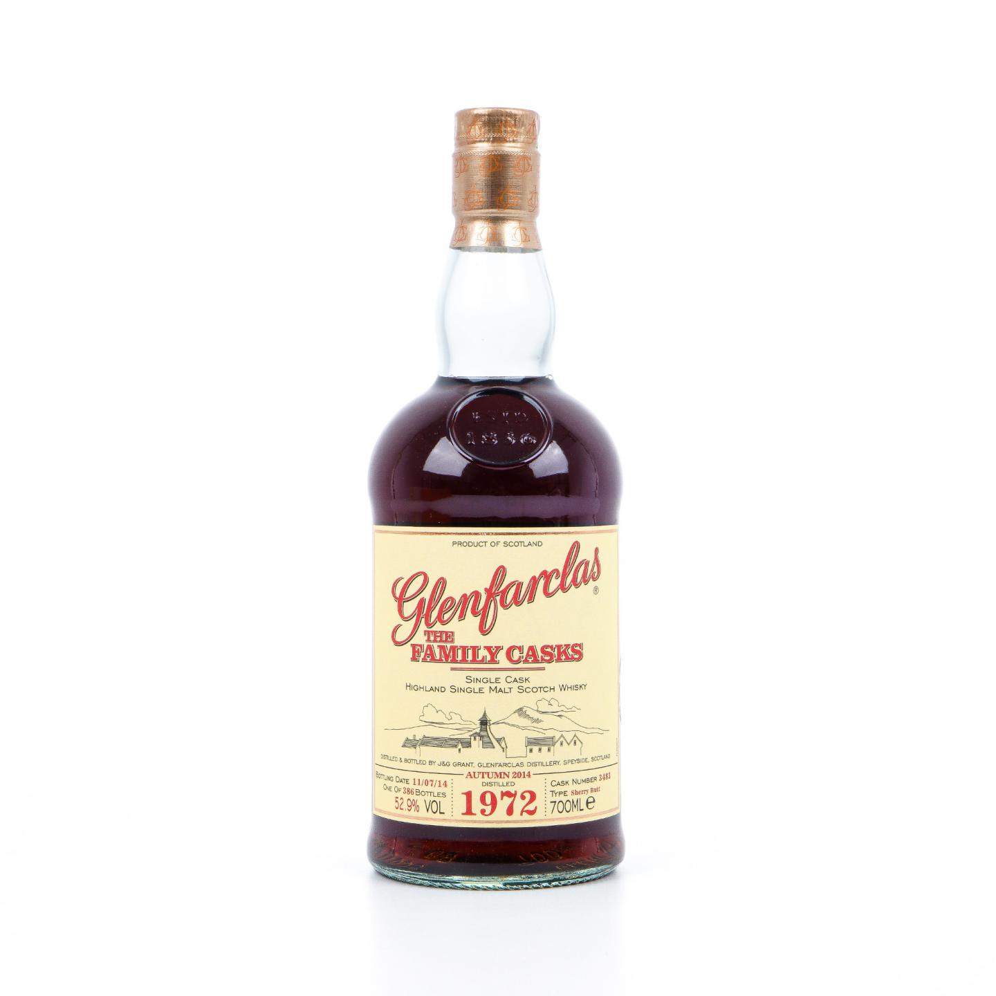 Glenfarclas 格兰花格 1972-2014 家族桶 雪莉单桶#3483