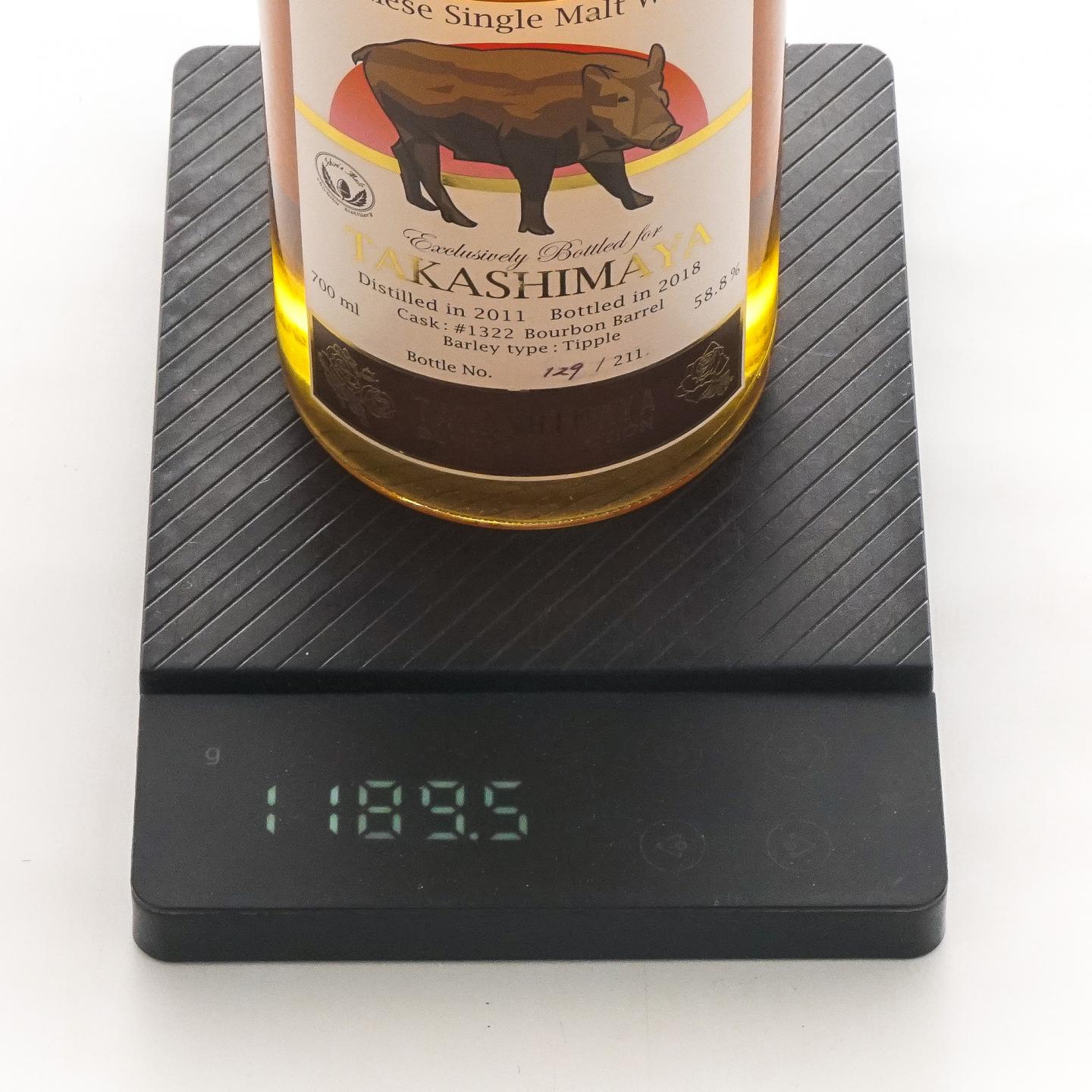 秩父 2011-2018 Takashimaya 生肖猪 波本桶#1322