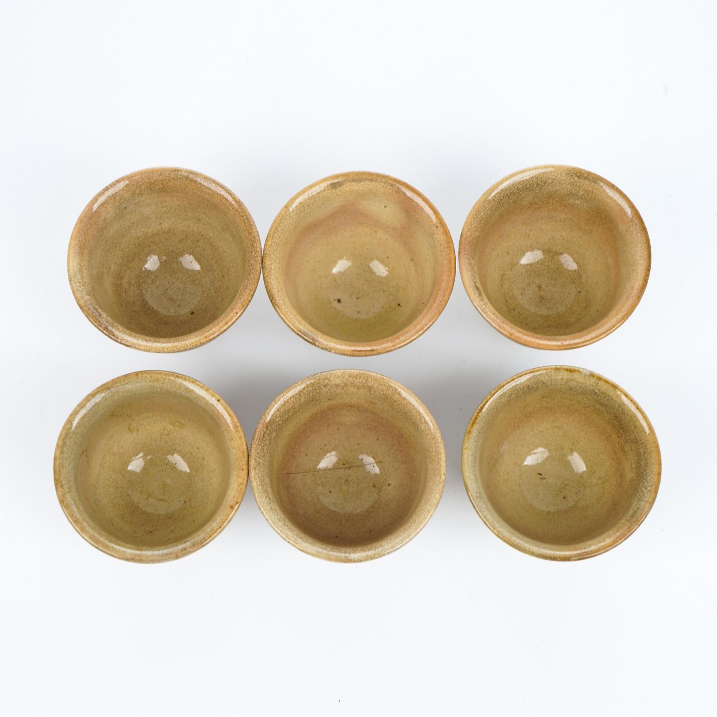 昭和时期｜萩烧大家·十二代田园陶兵卫 茶器套装带原盒