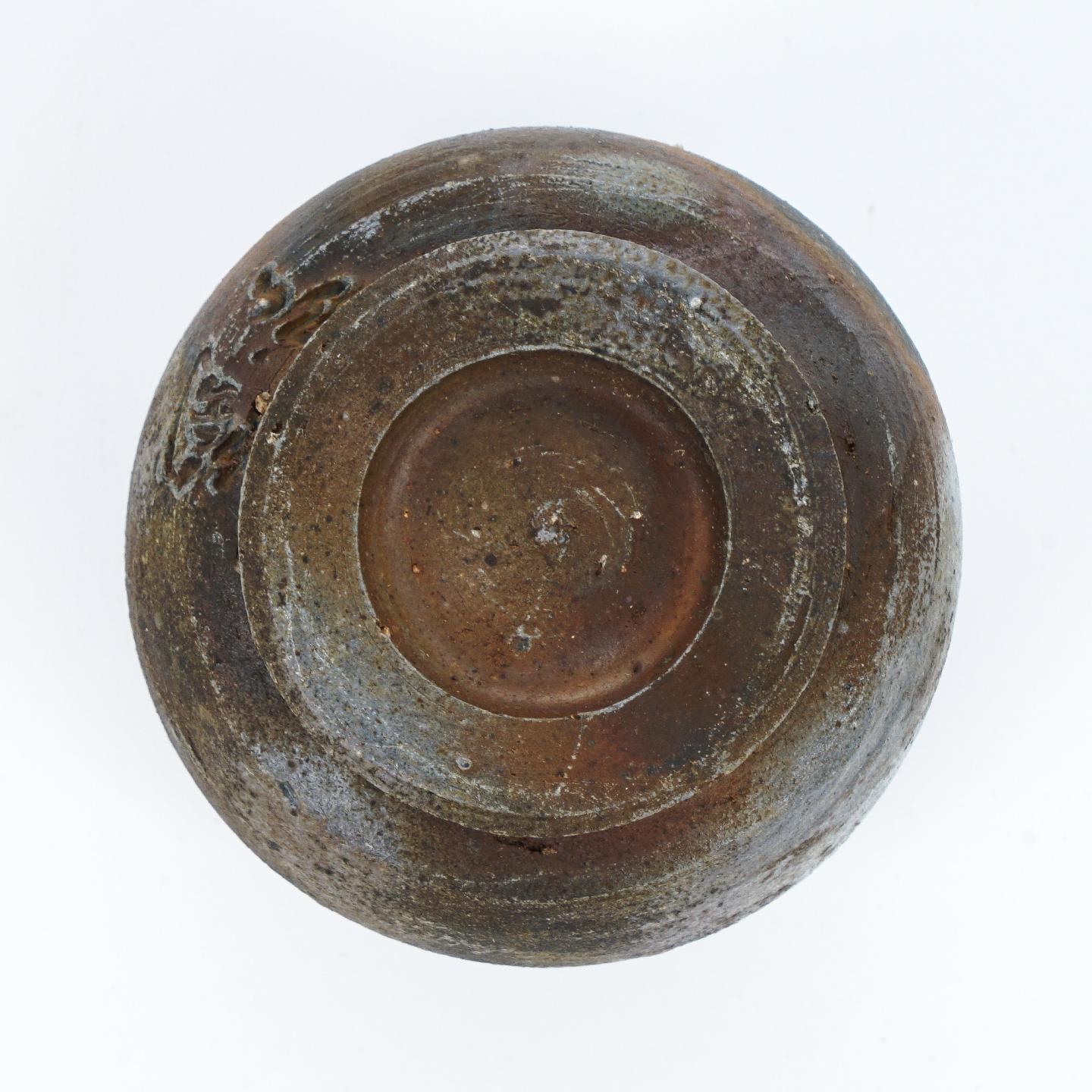 昭和时期｜备前烧世家·金重家七十七代 金重陶弘造 柴烧茶杯带原盒