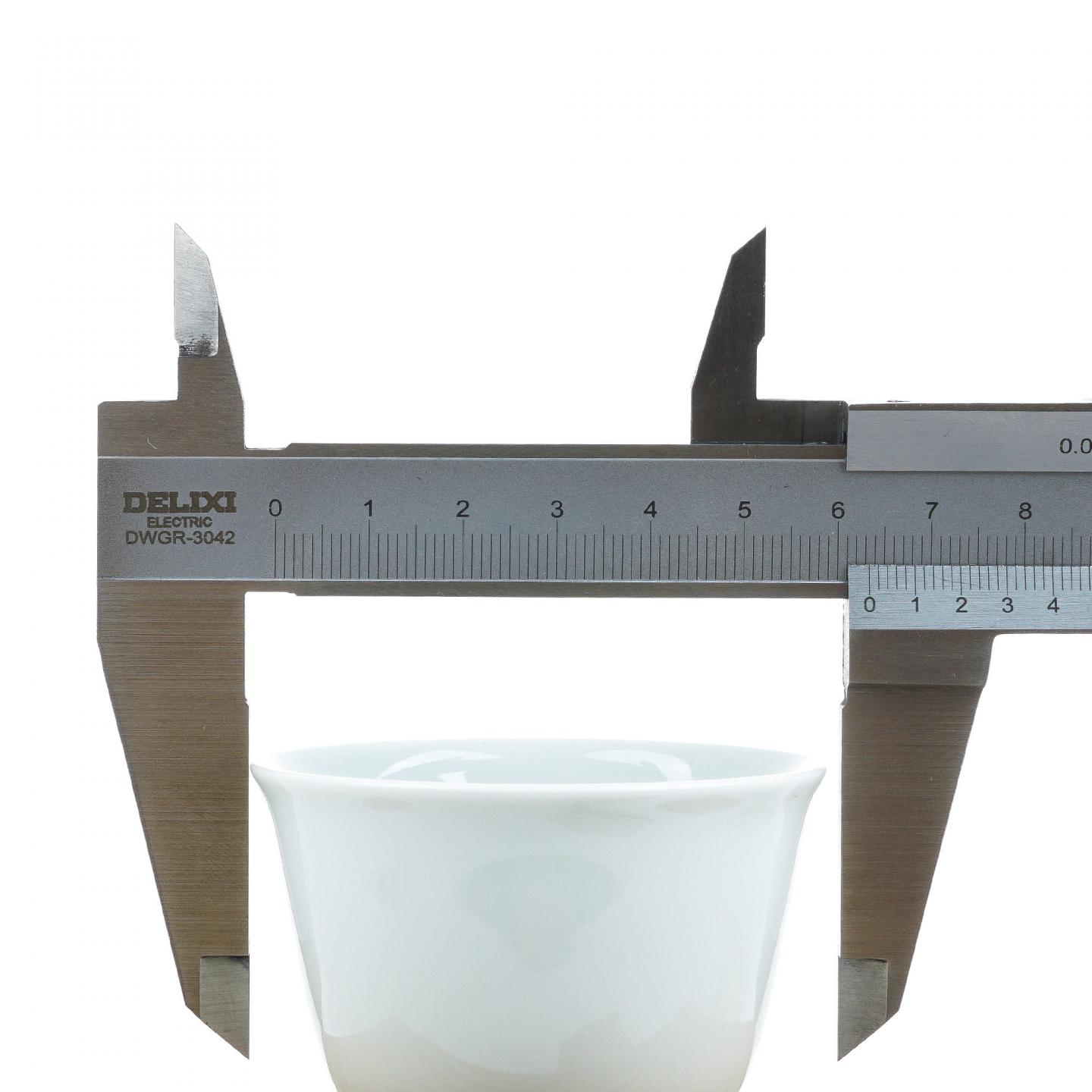 昭和时期|白瓷人间国宝·井上万二本手作 茶杯 非原盒