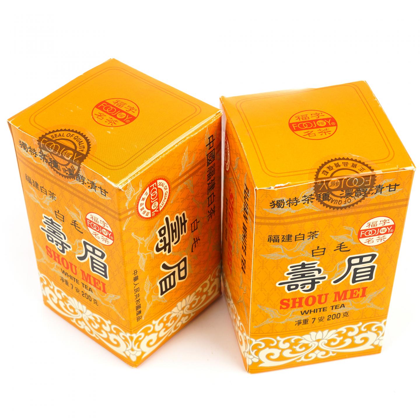 1990年代 福字牌 白毛寿眉 两盒*200g 干仓