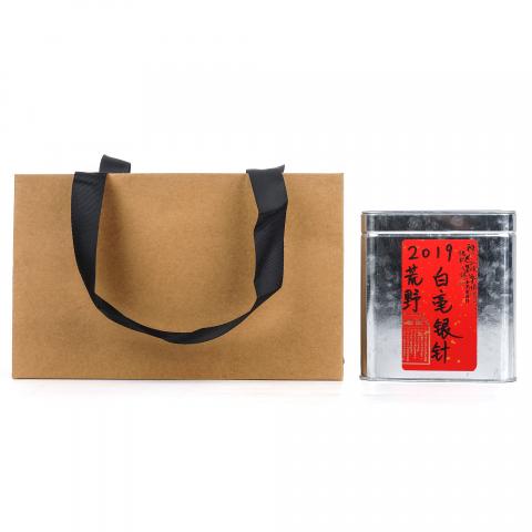 2019年 福鼎白茶 荒野有机小米针 散茶 礼盒 一盒*100g 干仓